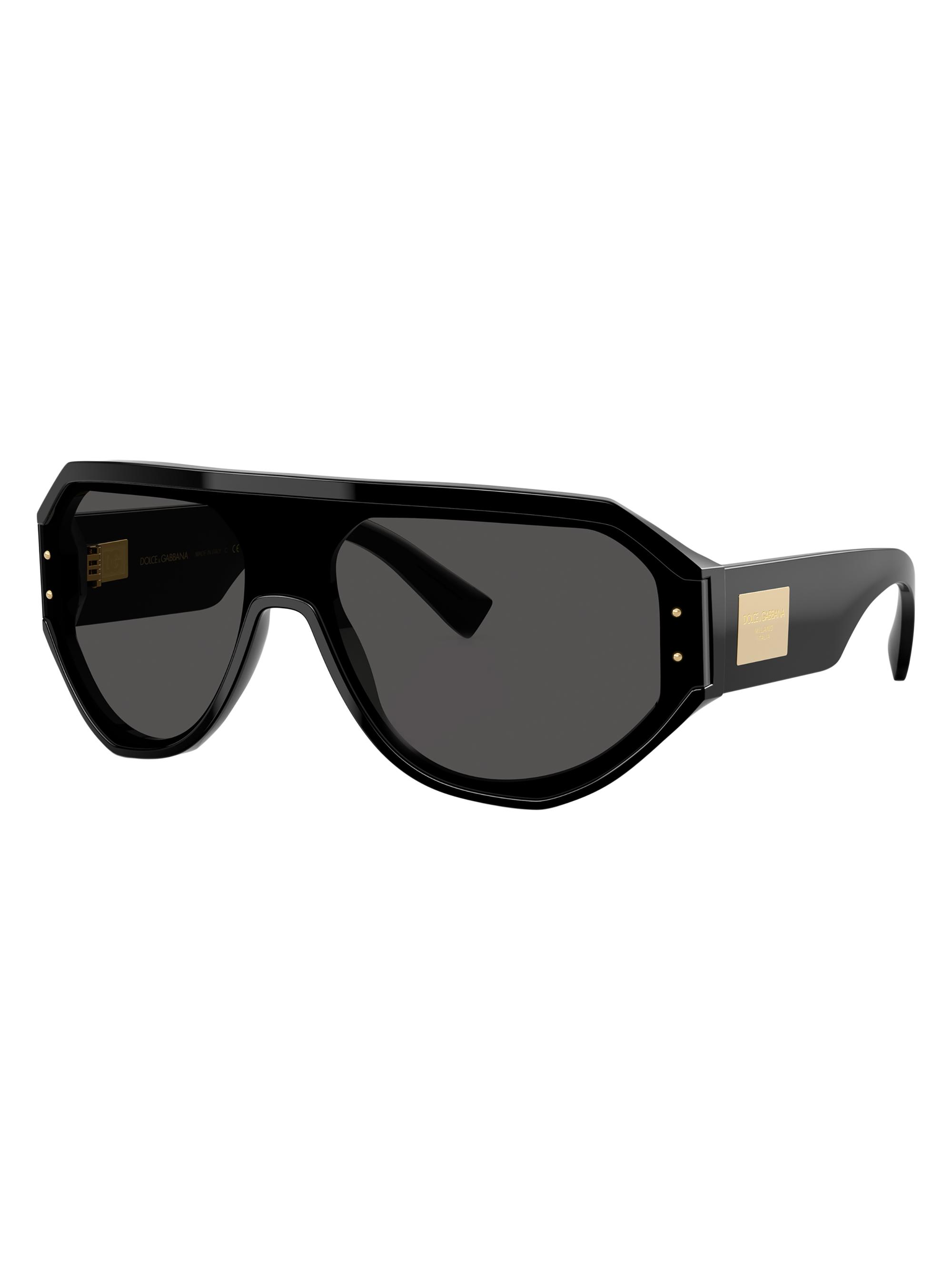 Dolce & Gabbana Men's Aviator Sunglasses - Black