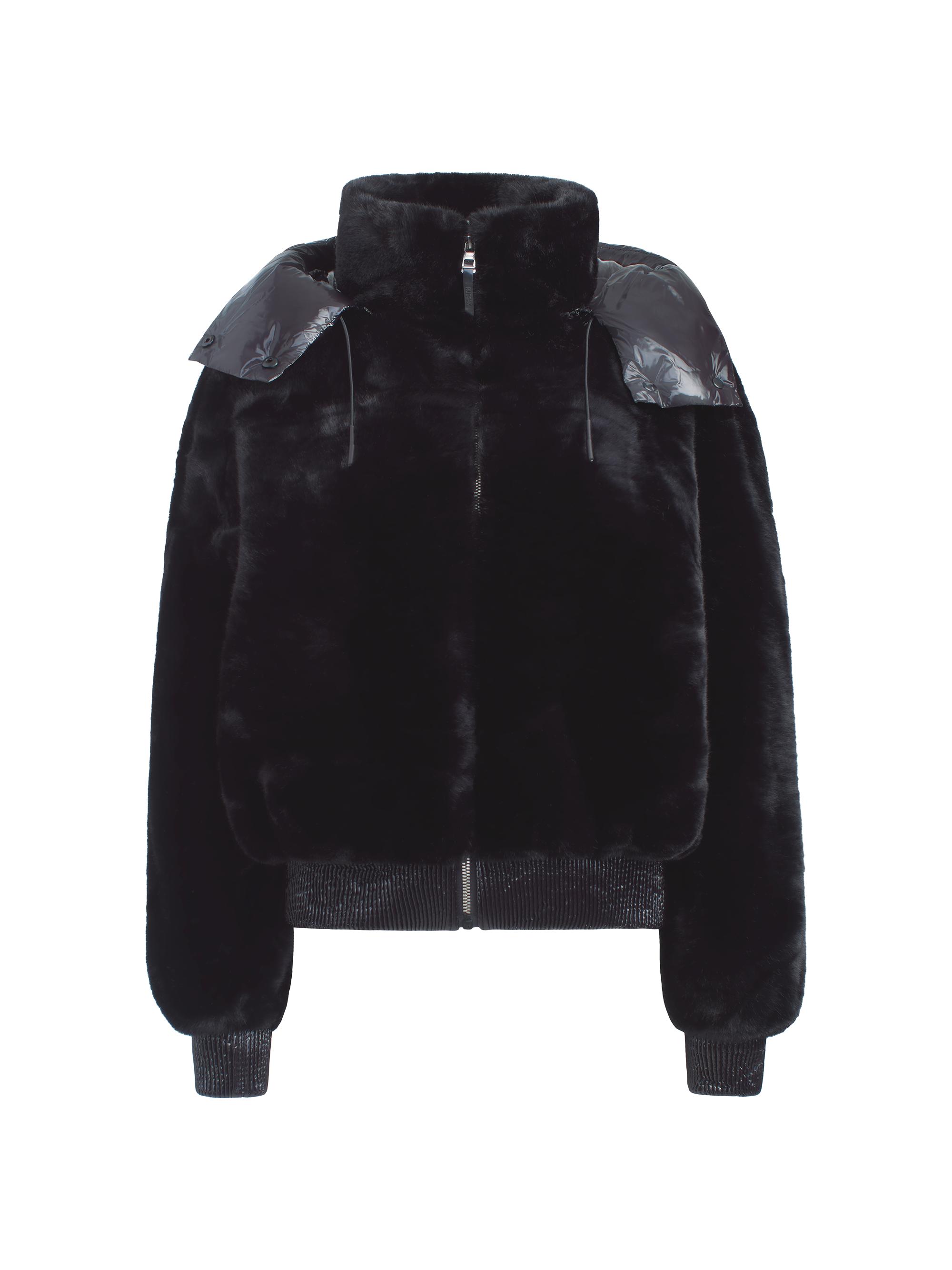 Rudsak Women's Tori Faux-Fur Zip-Up Bomber Jacket - Black