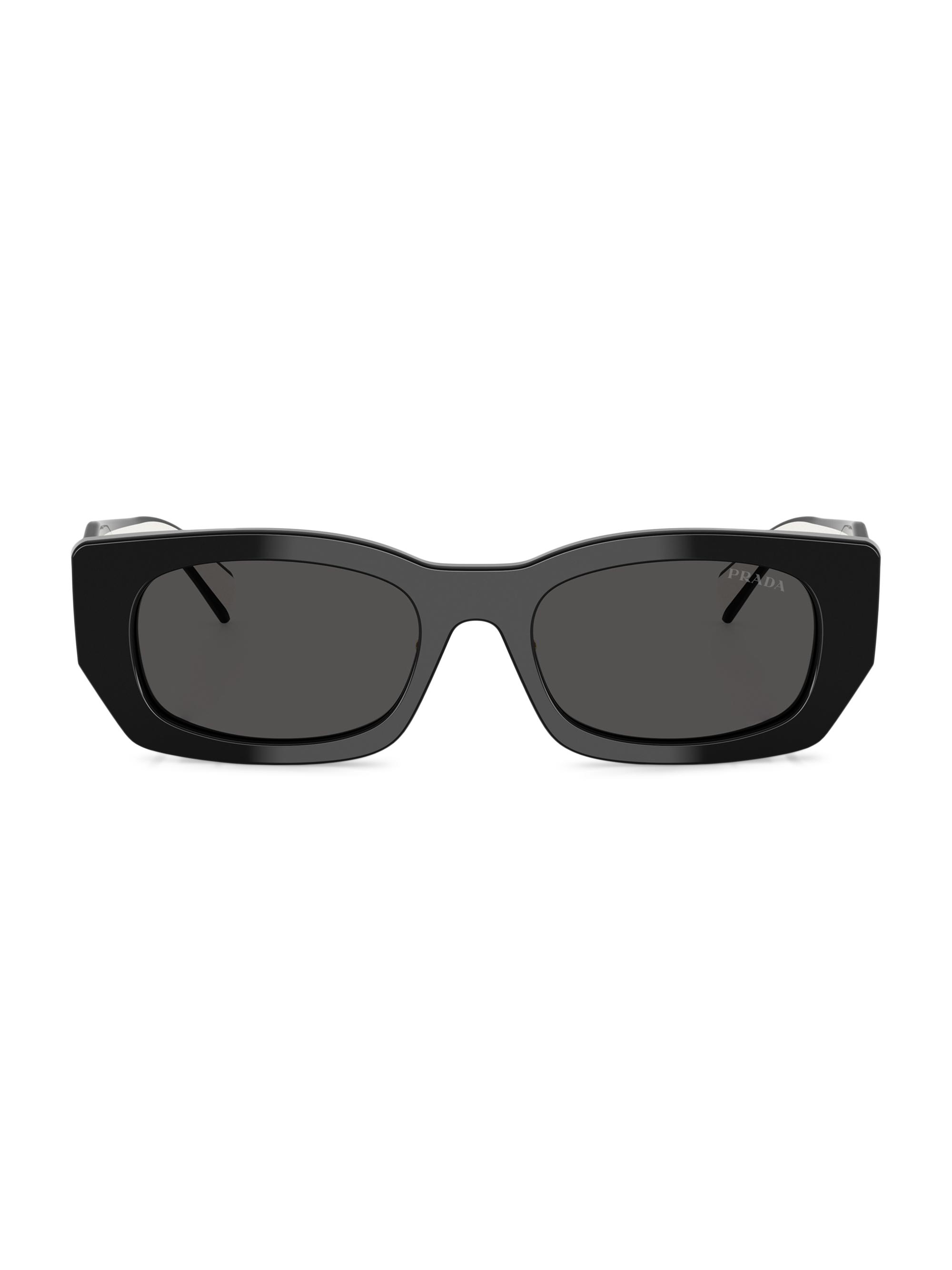 Prada Women's 53MM Pillow Sunglasses - Black | Thumbnail 2