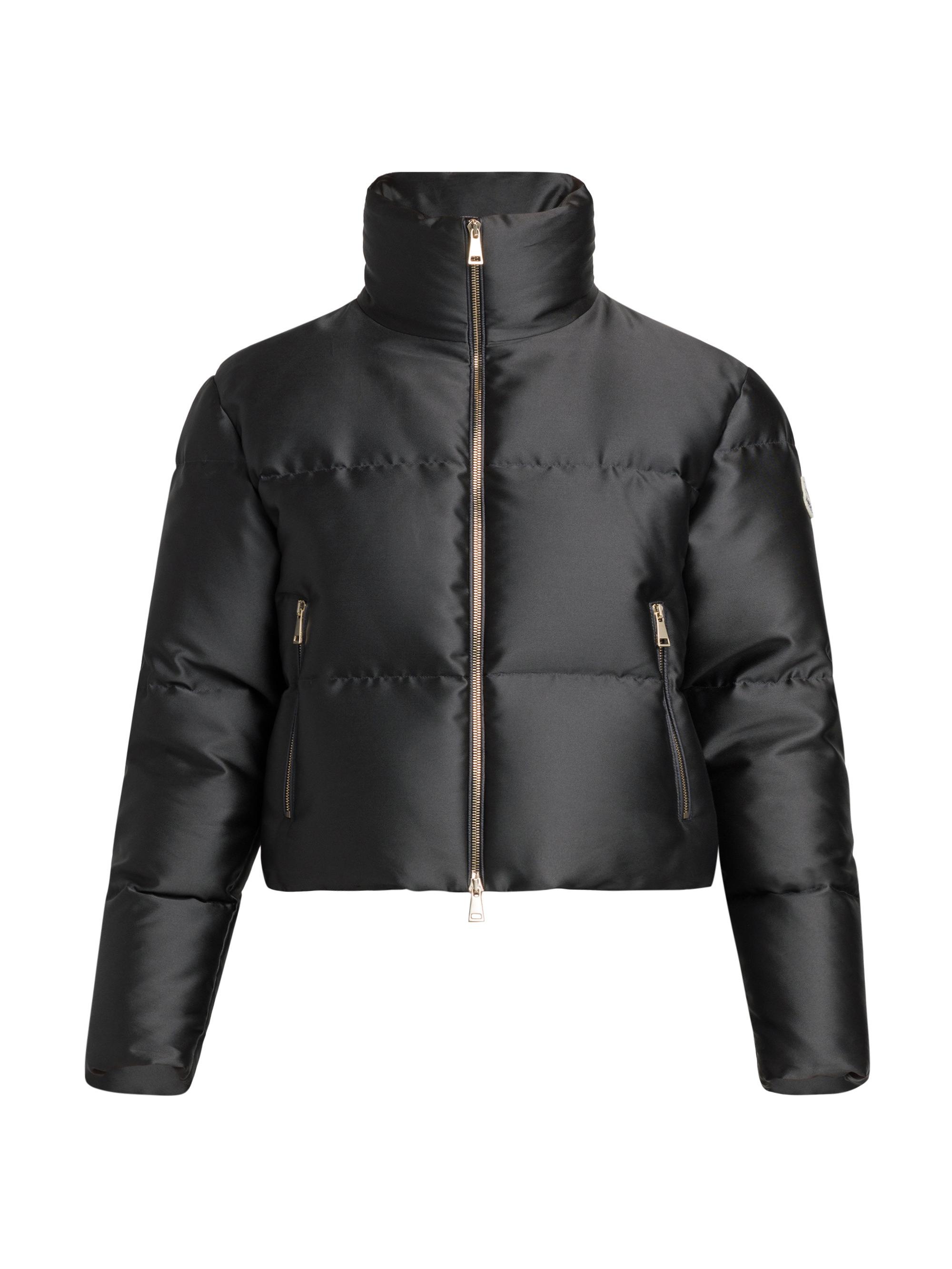 Moncler Women's Bonnelles Short Down Puffer - Dark Grey