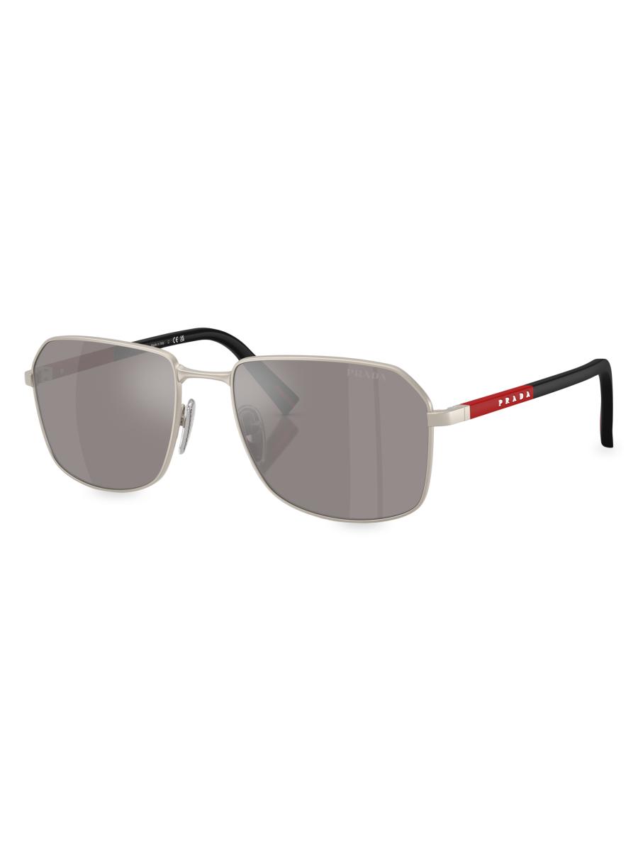 きょう　　　PRADA ミラノ サングラス グレー Prada 49MM Rectangle Sunglasses | Saks Fifth Avenue