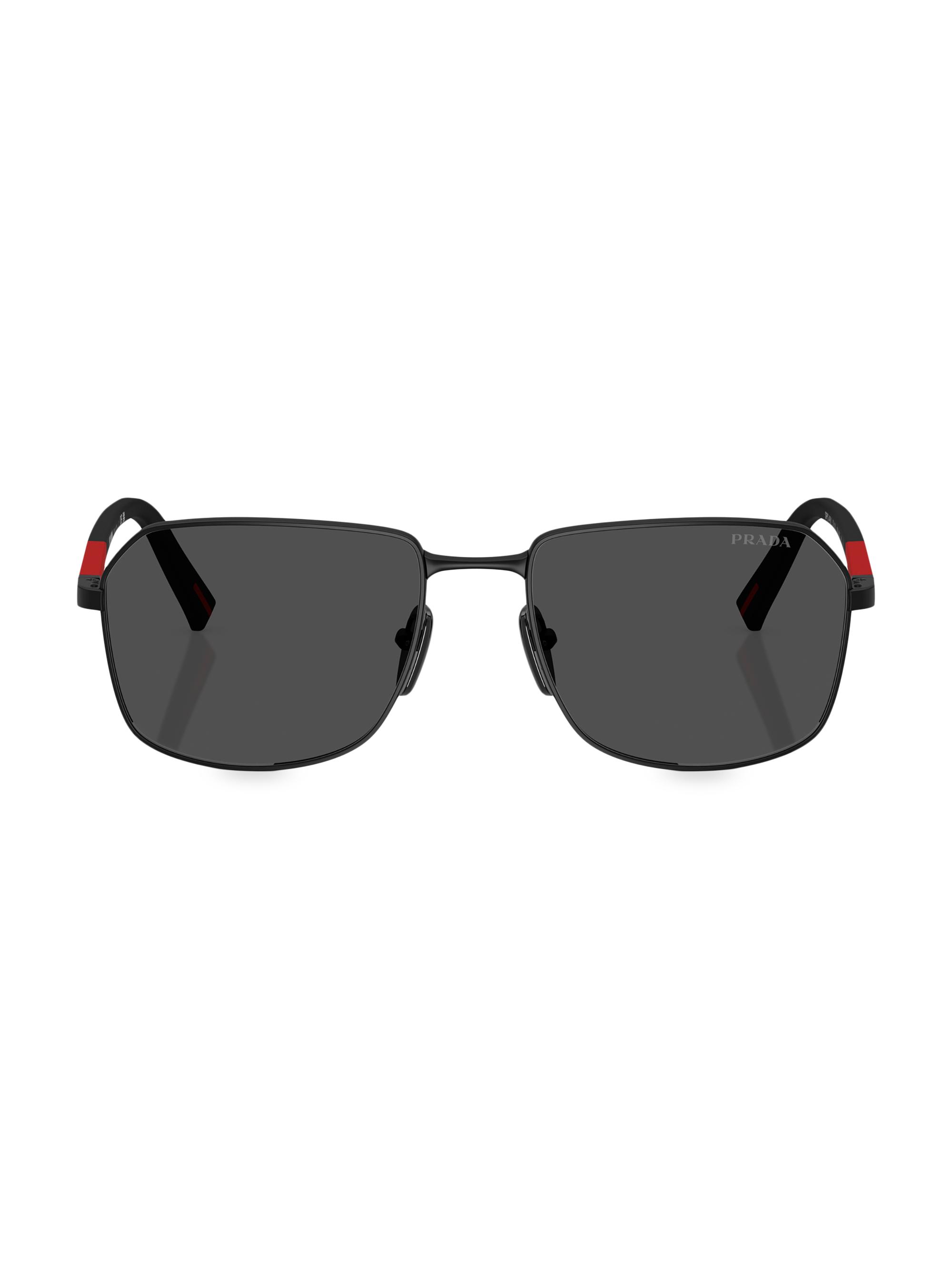 らぶ Prada 57MM Rectangular Sunglasses | Saks Fifth Avenue