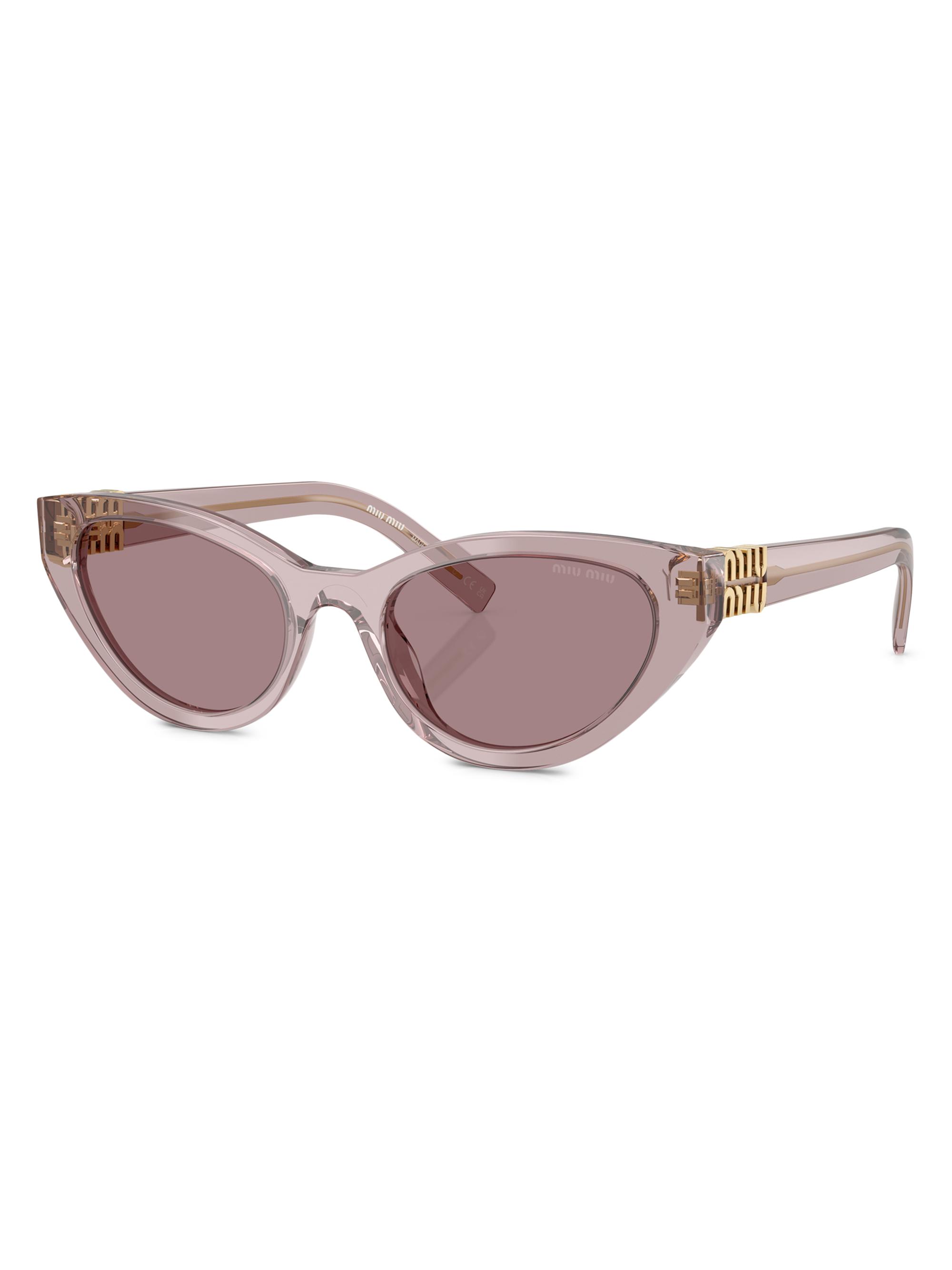 Miu Miu Women's 54MM Butterfly Sunglasses - Mauve Transparent Mauve