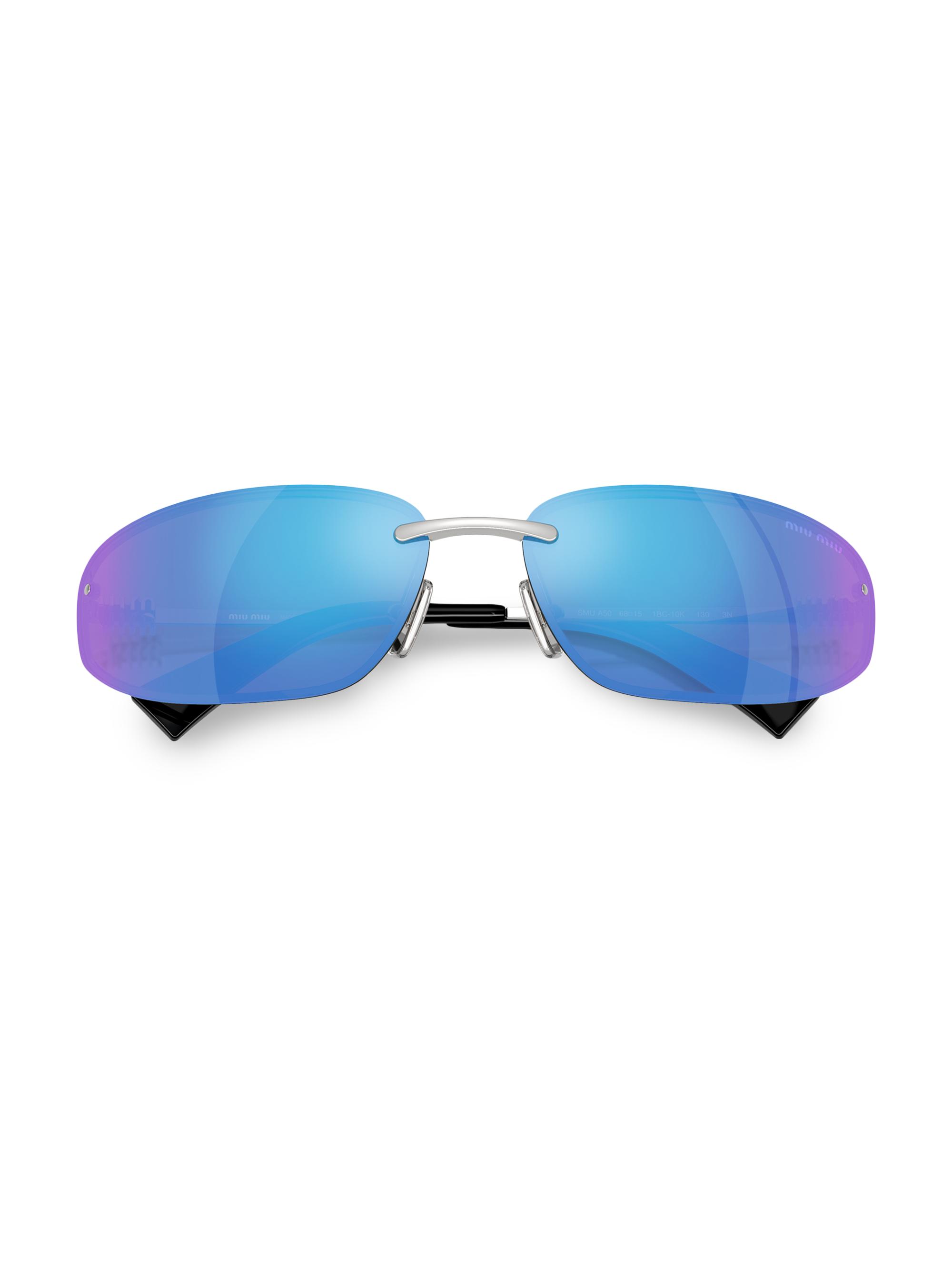 Miu Miu 69MM Shield Sunglasses | Saks Fifth Avenue