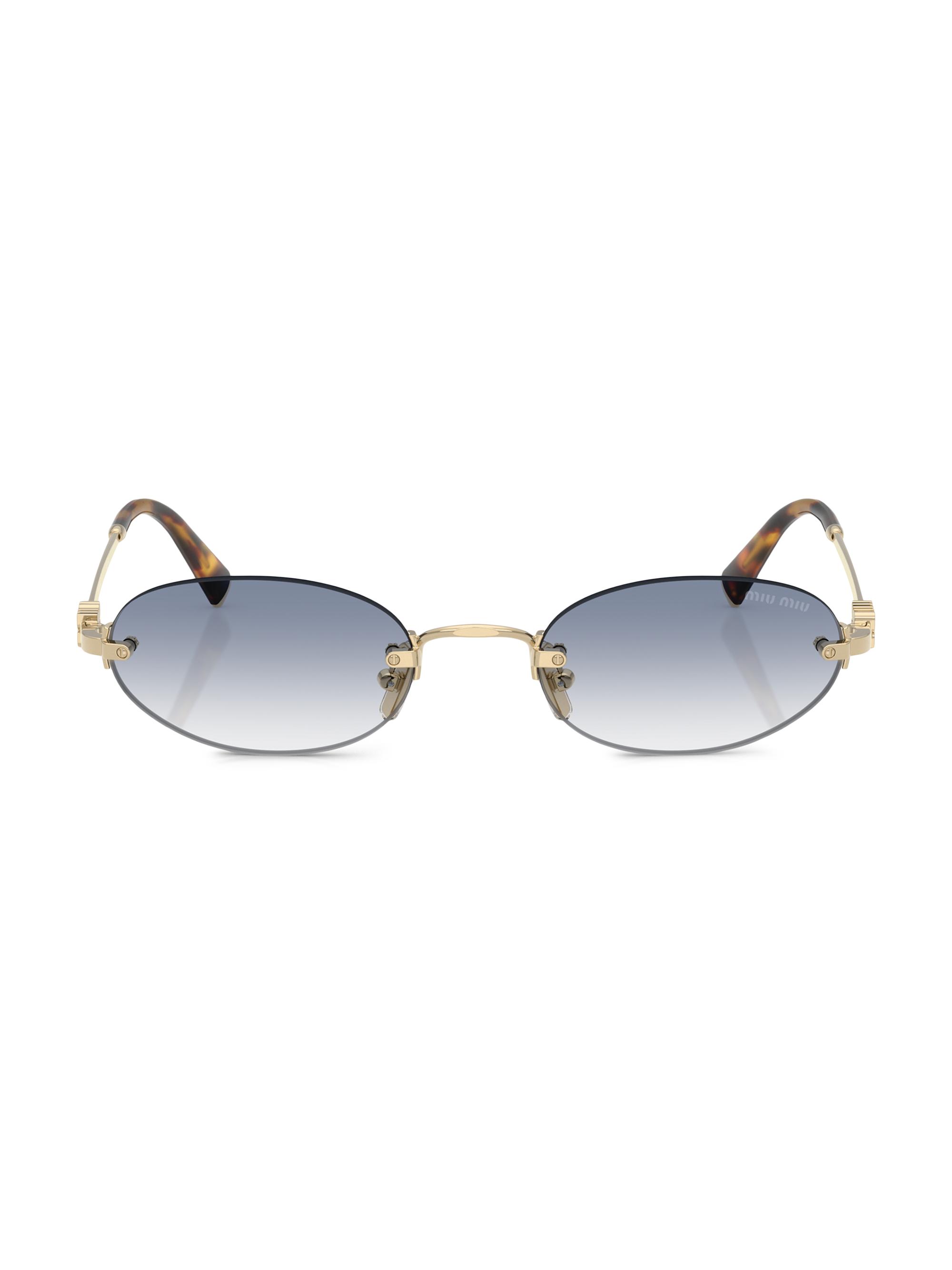 Miu Miu 51MM Oval Sunglasses | Saks Fifth Avenue
