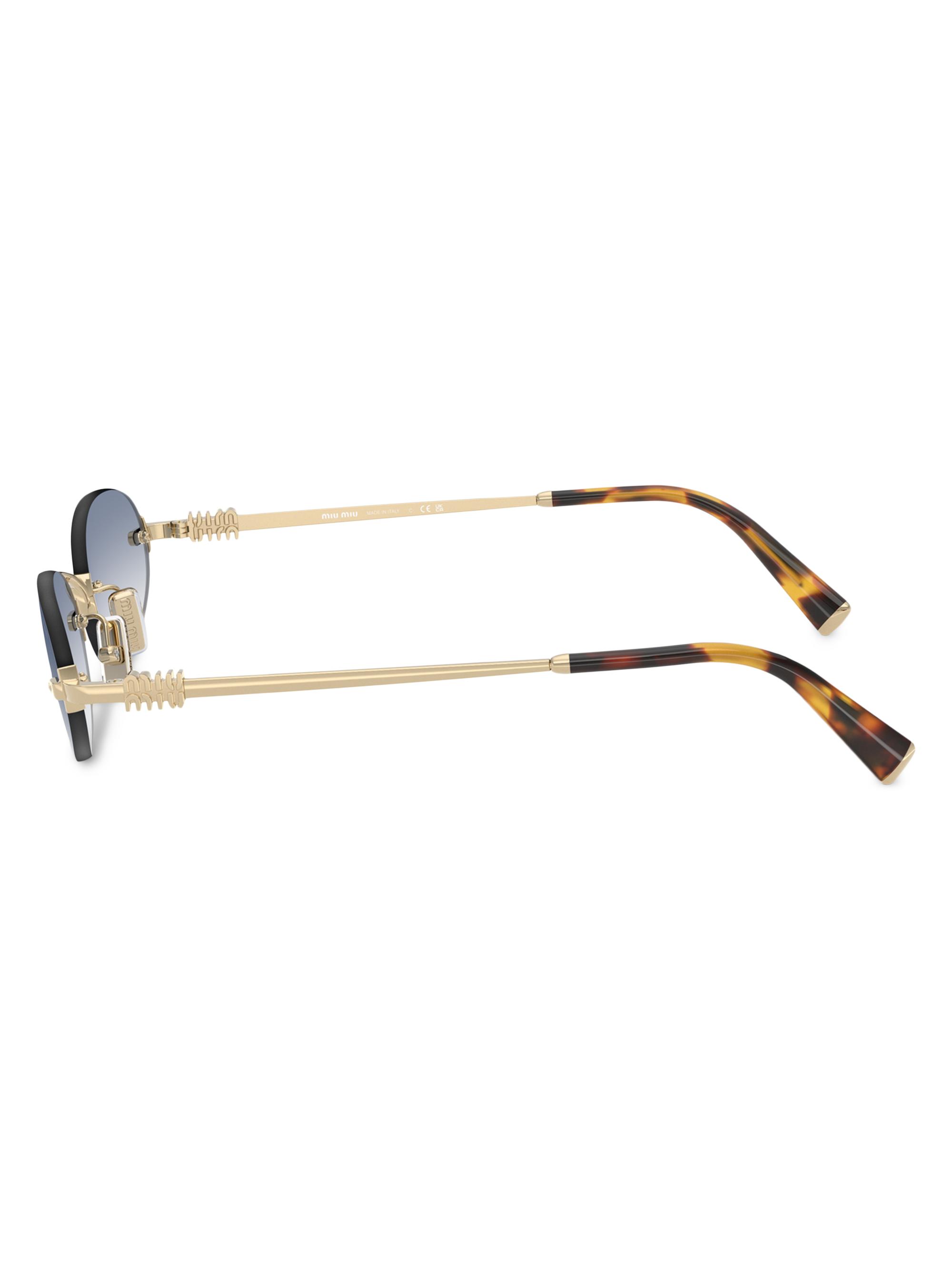 Miu Miu 51MM Oval Sunglasses | Saks Fifth Avenue