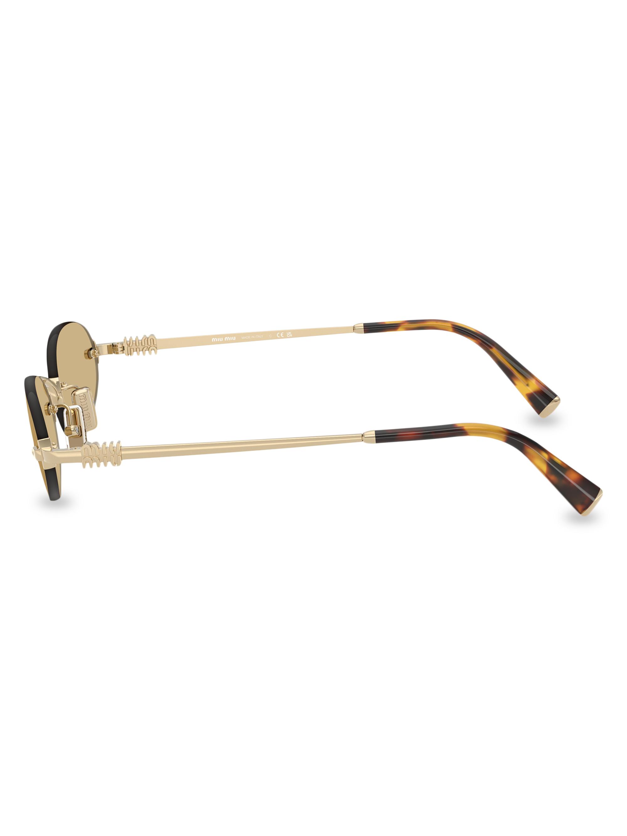 Miu Miu 51MM Oval Sunglasses | Saks Fifth Avenue