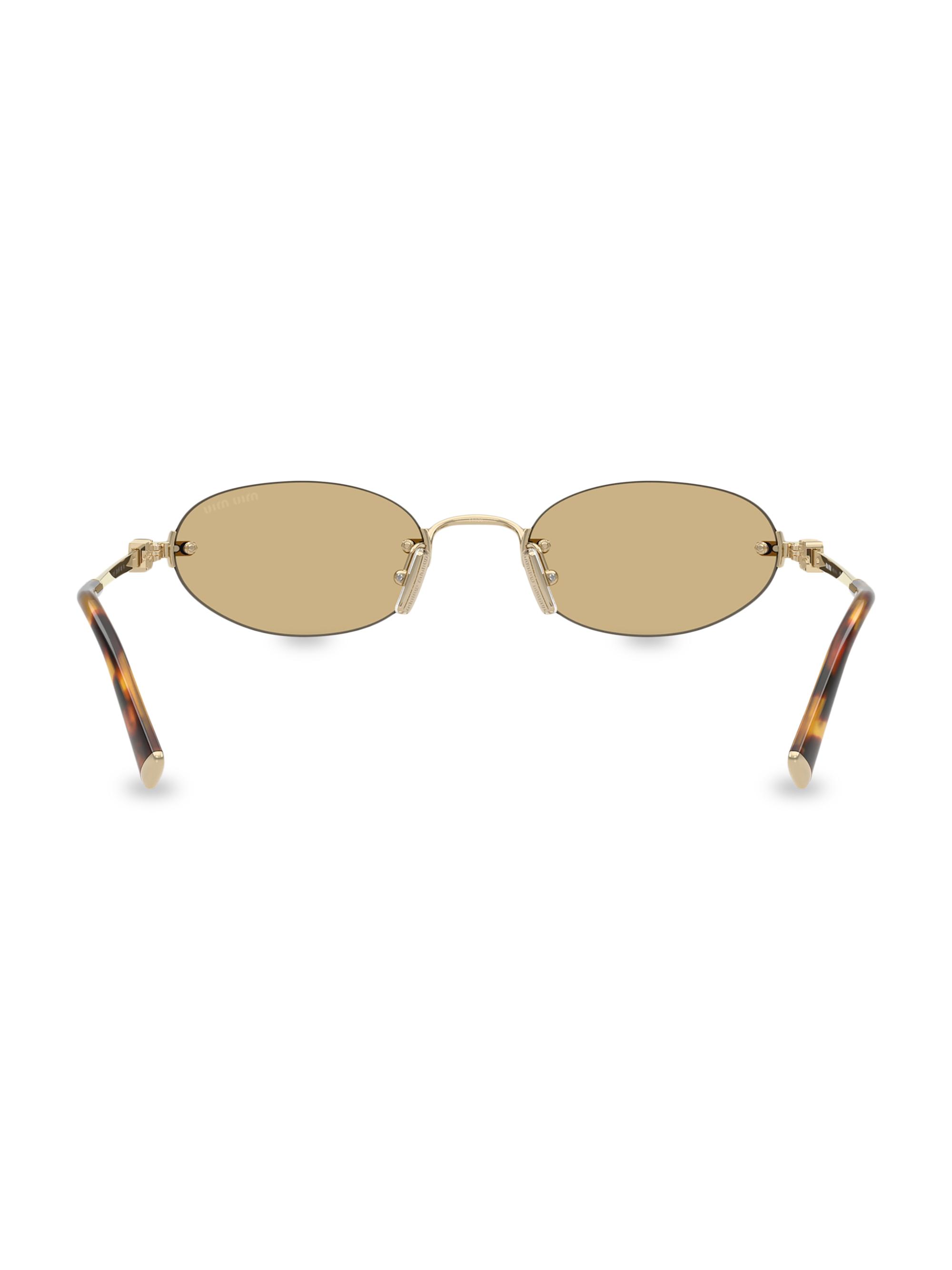 Miu Miu 51MM Oval Sunglasses | Saks Fifth Avenue