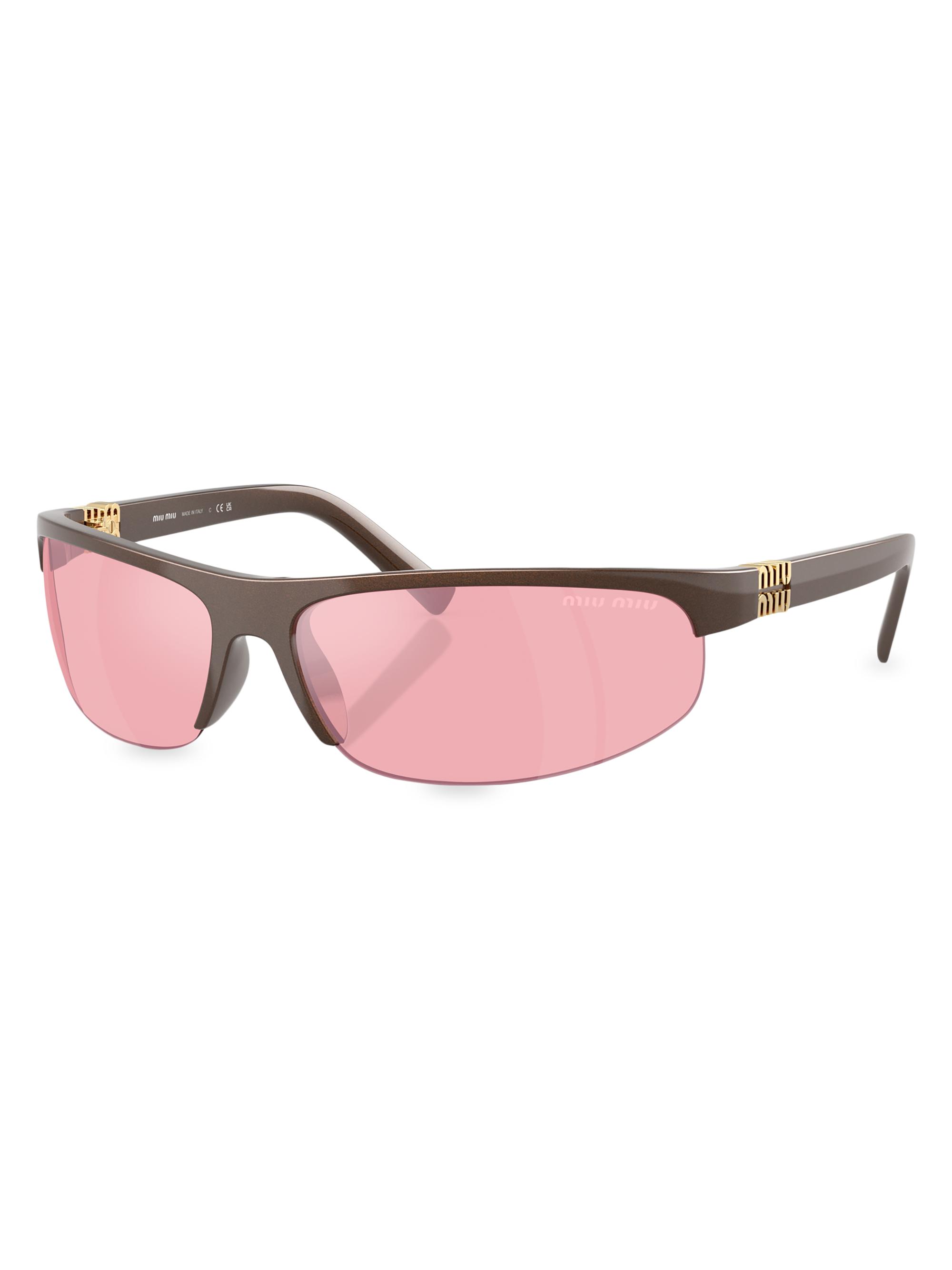 Miu Miu 69MM Shield Sunglasses | Saks Fifth Avenue