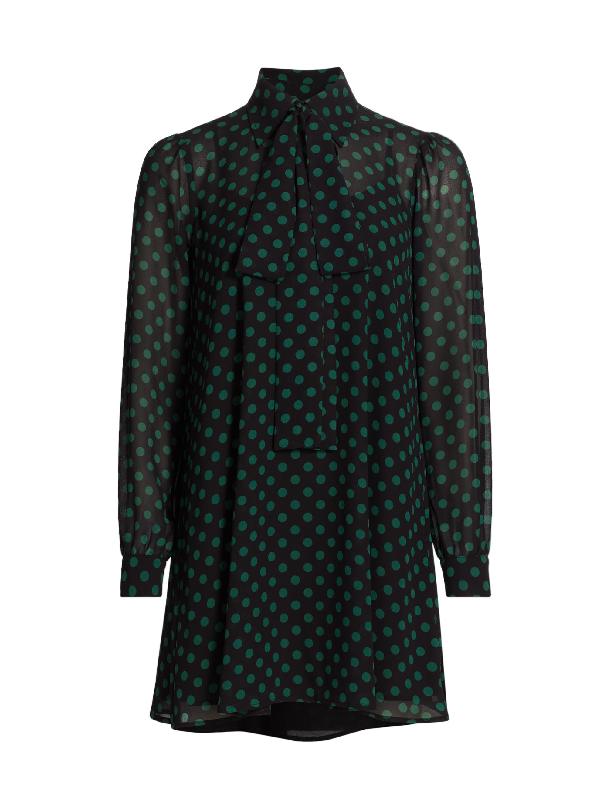 MICHAEL Michael Kors Women's Parisian Dot A-Line Minidress - Moss