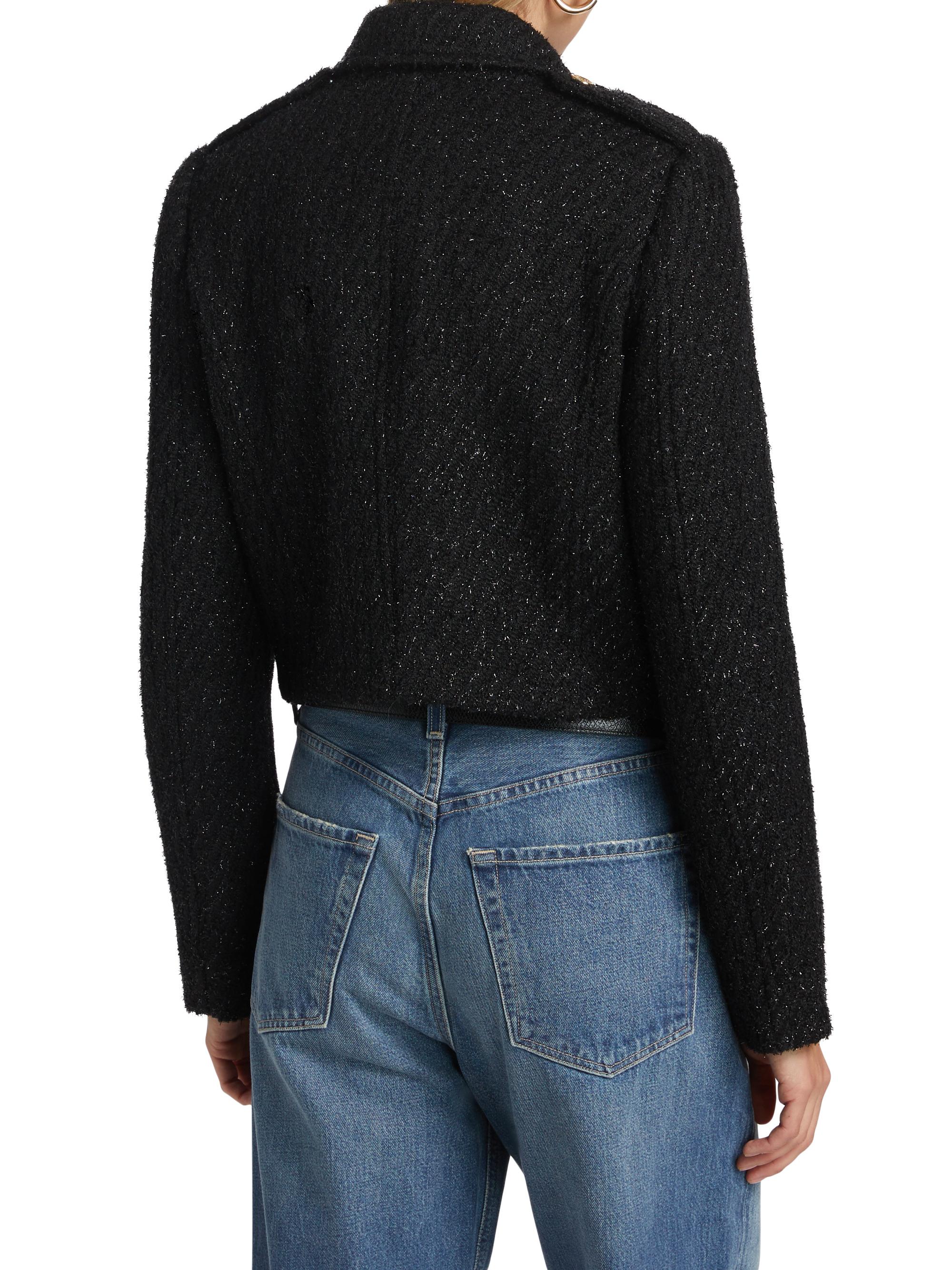 MICHAEL Michael Kors Metallic Tweed Wool Jacket | Saks Fifth