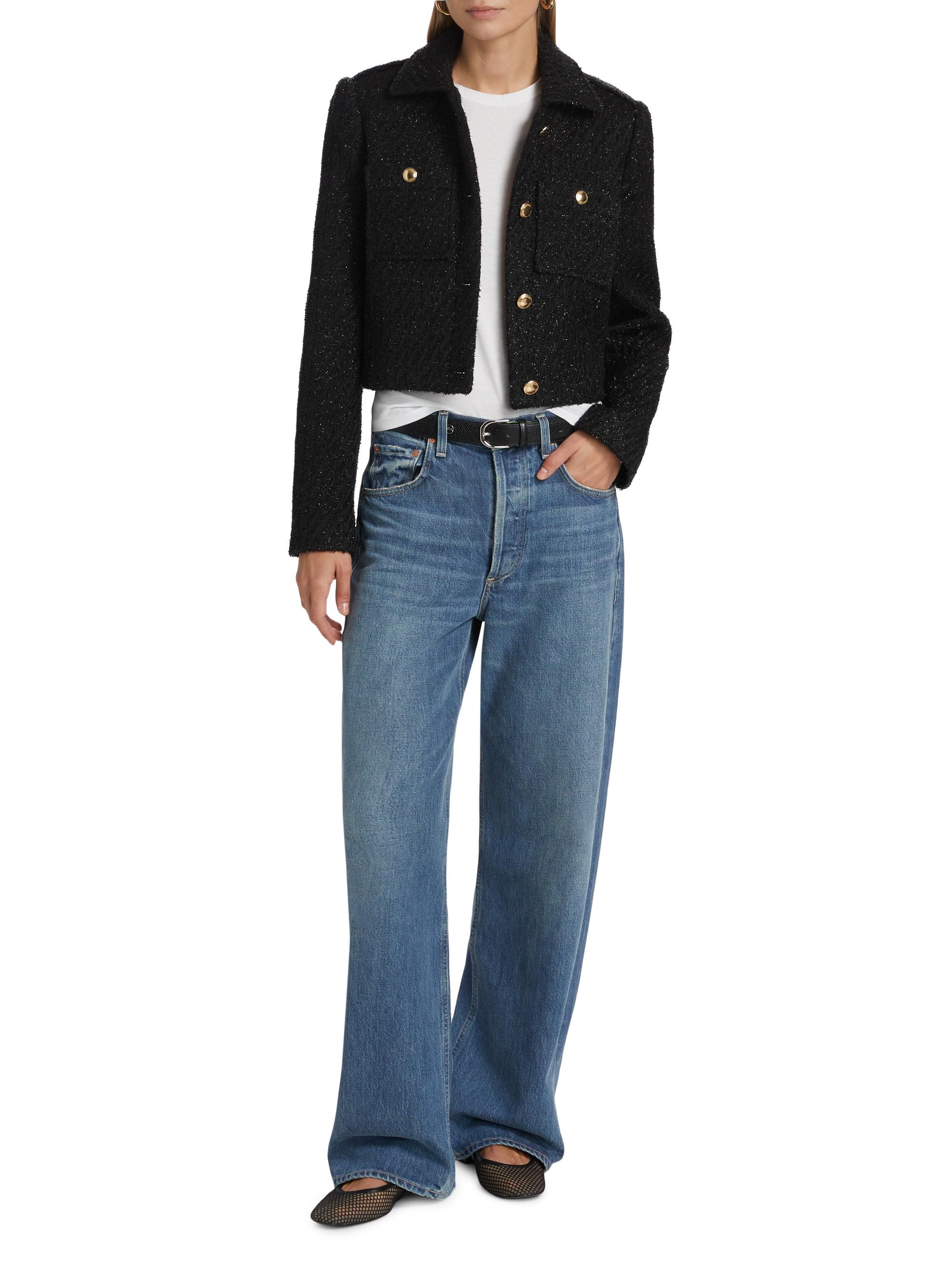 MICHAEL Michael Kors Metallic Tweed Wool Jacket | Saks Fifth