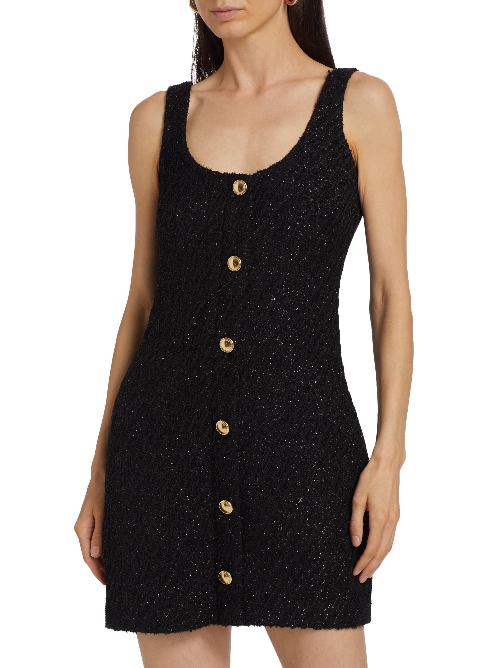 MICHAEL Michael Kors Metallic Tweed Wool-Blend Minidress | Saks