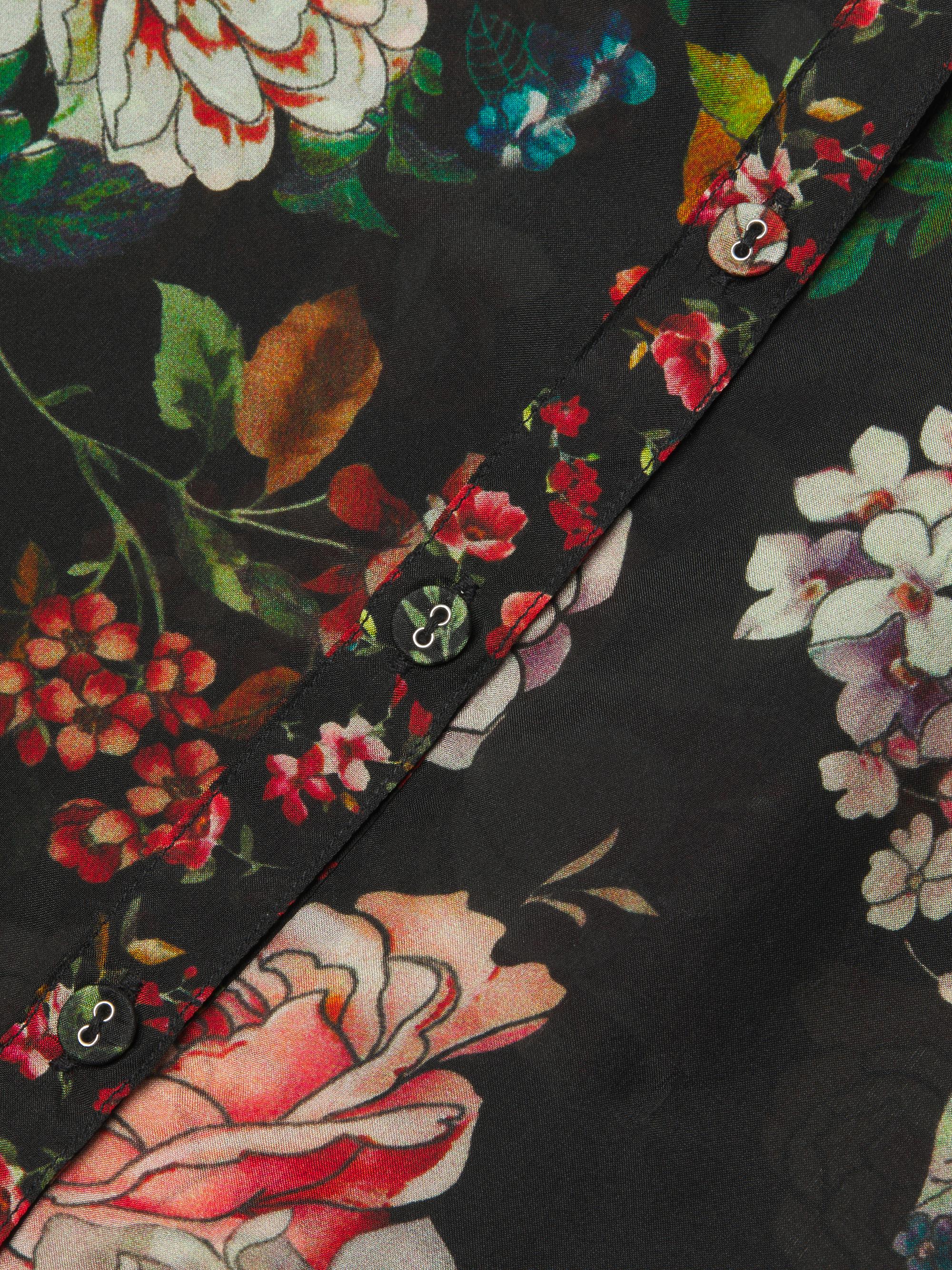 Johnny Was Yrene Floral Silk Blouse | Saks Fifth Avenue