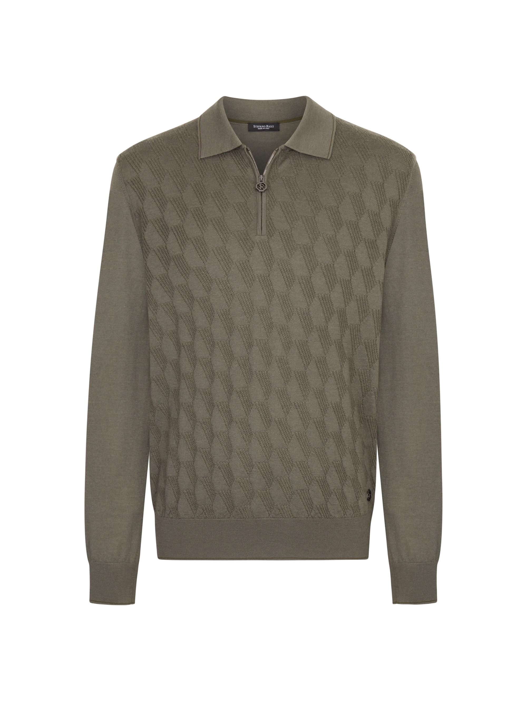Stefano Ricci Men's Polo Sweater - Green