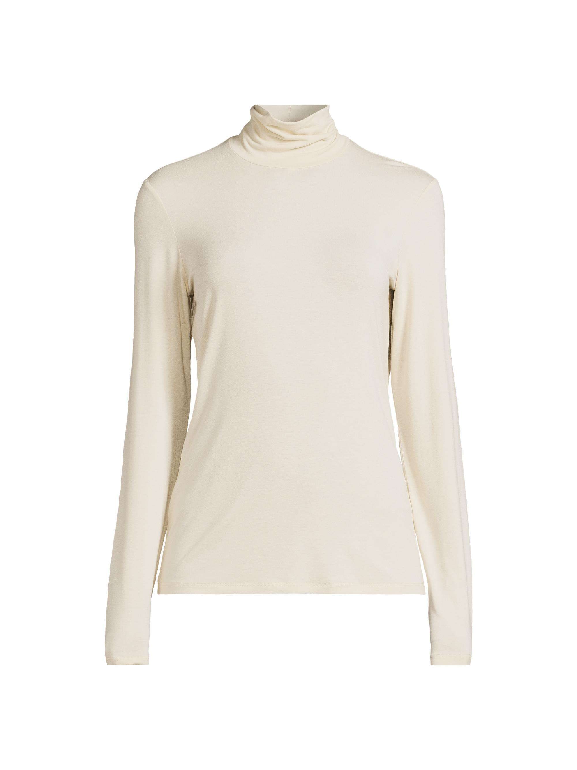 Weekend Max Mara Women's Multif Stretch Jersey Turtleneck Top - Milk