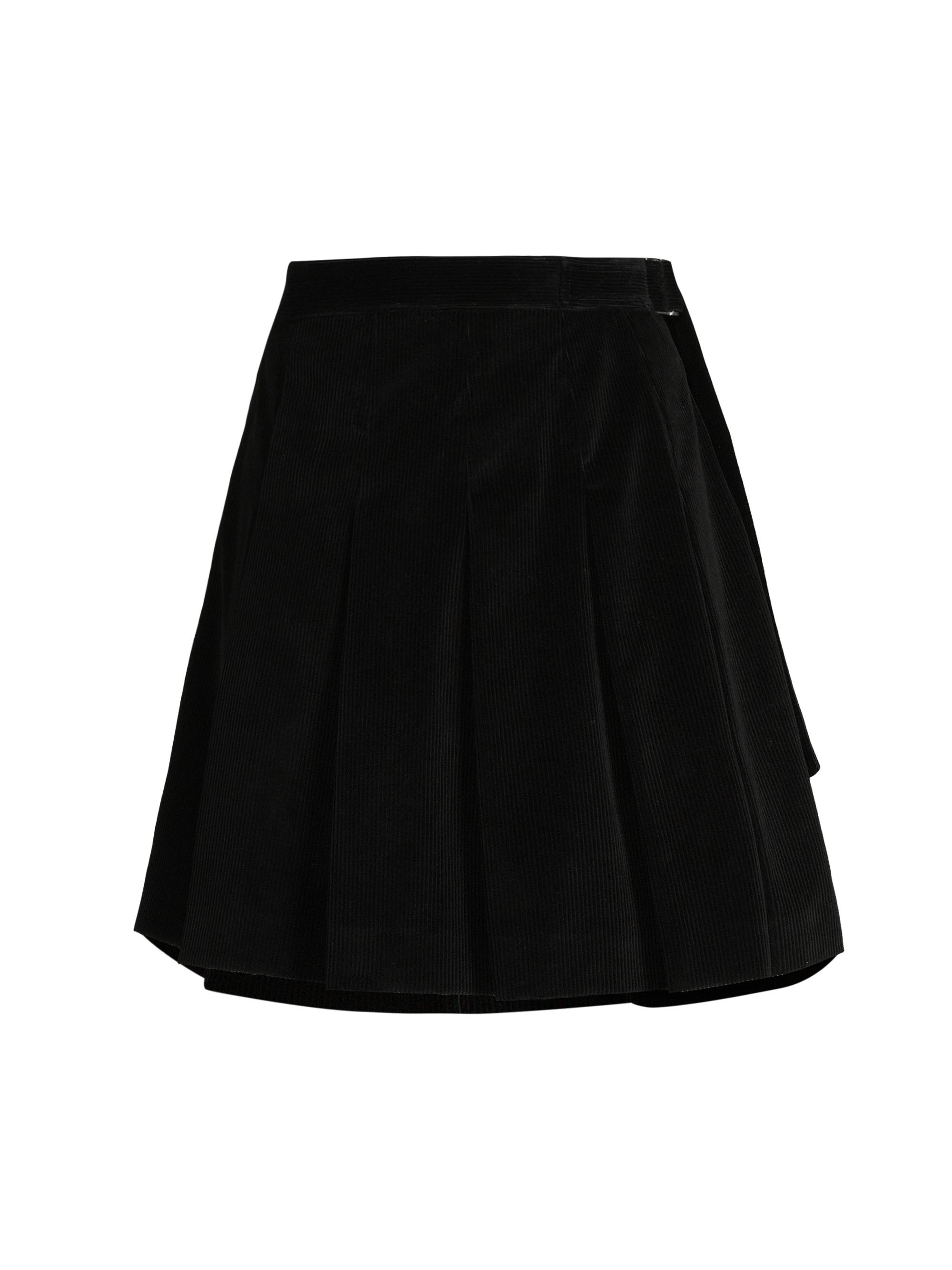Weekend Max Mara Women's Zucca Corduroy A-Line Miniskirt - Black