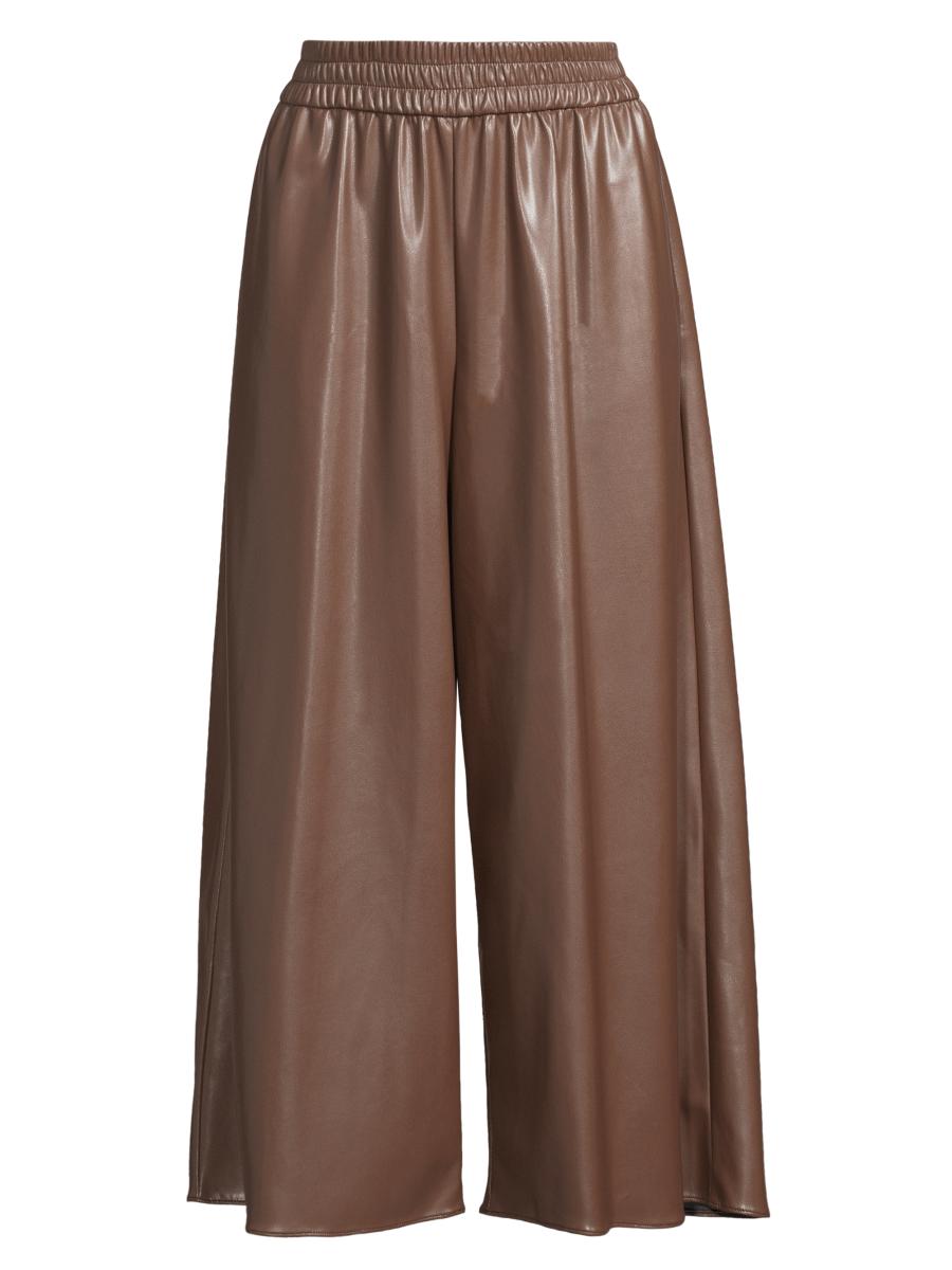 【関税＆送料込み】Max Mara Coffee-Coloured Trousers Compact jersey trousers, tobacco | 