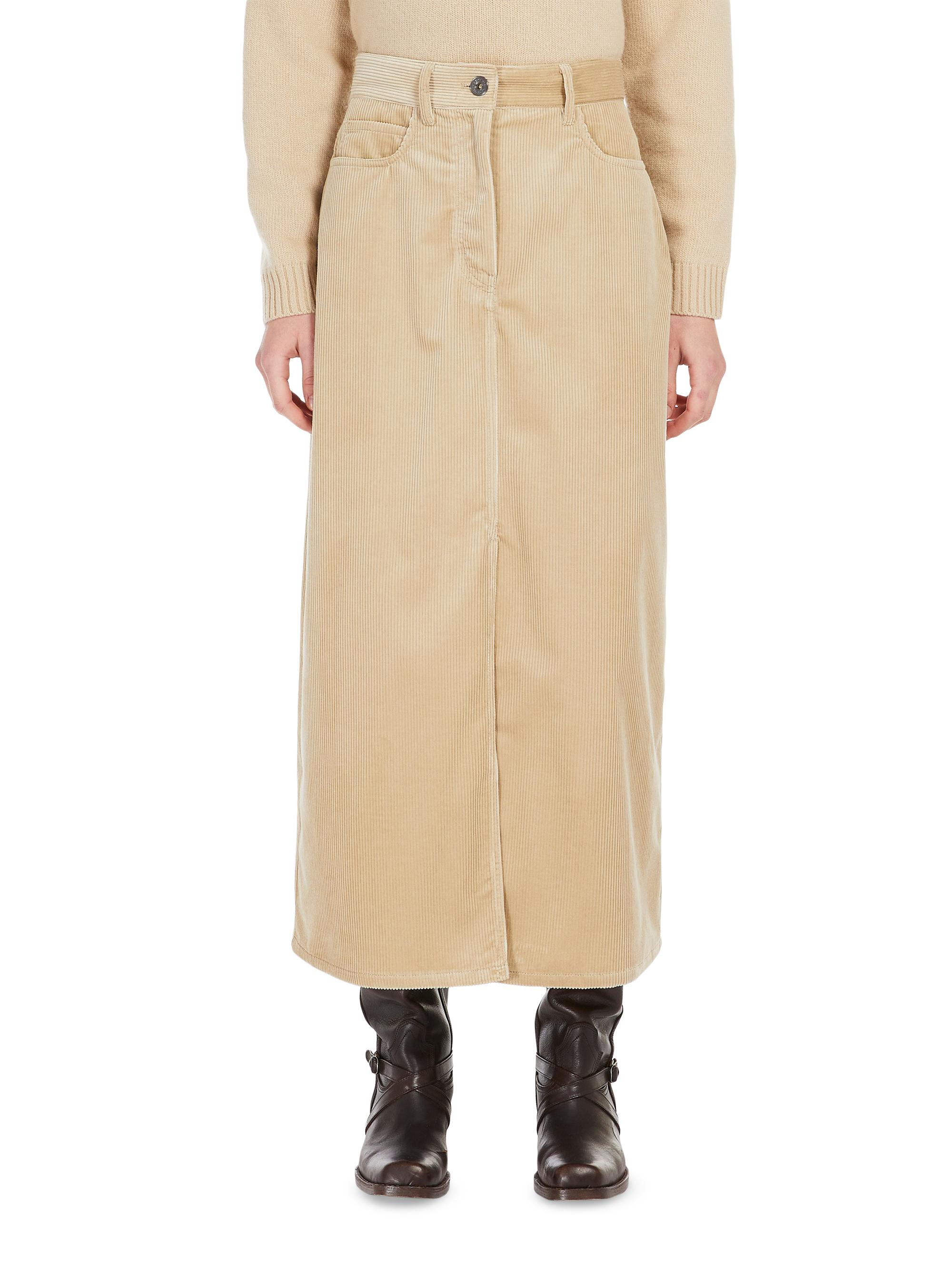 Weekend Max Mara Women's Ghiotto Cotton Midi Skirt - Beige