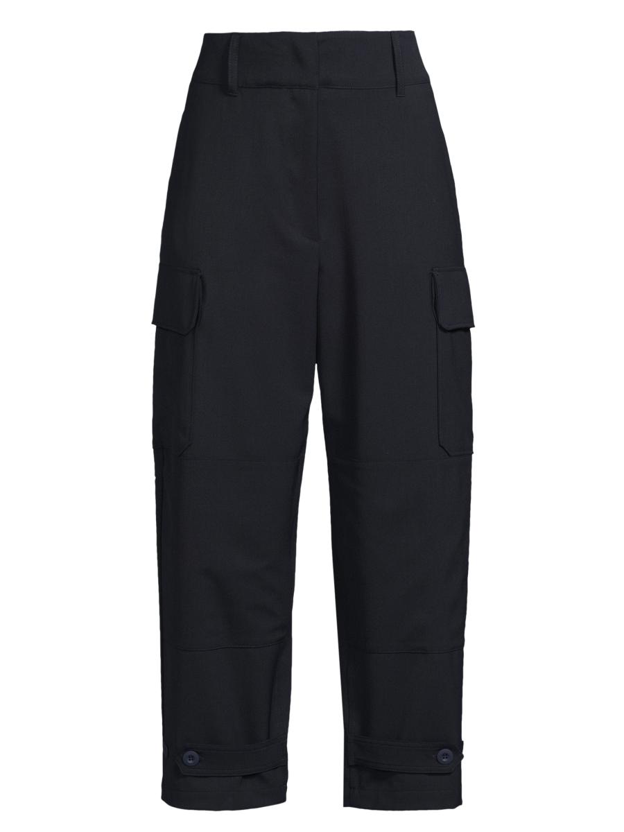 【関税＆送料込み】Max Mara Midnight Trousers In Denim Effe Max Mara Midnight Blue Trousers In Cotton Denim Effect