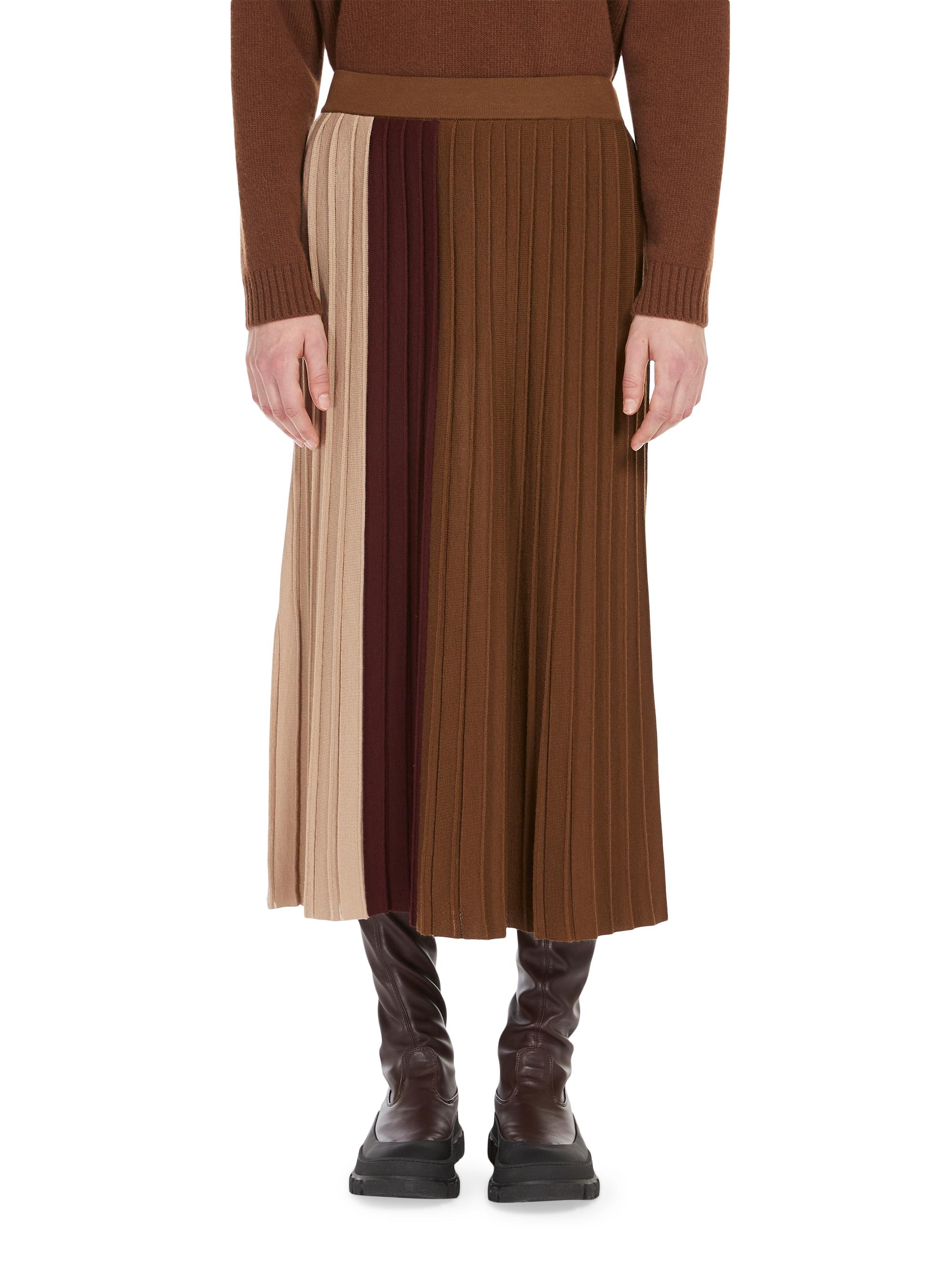 Mel gather skirt brown andmary M ANDMARY】Mel gather skirt