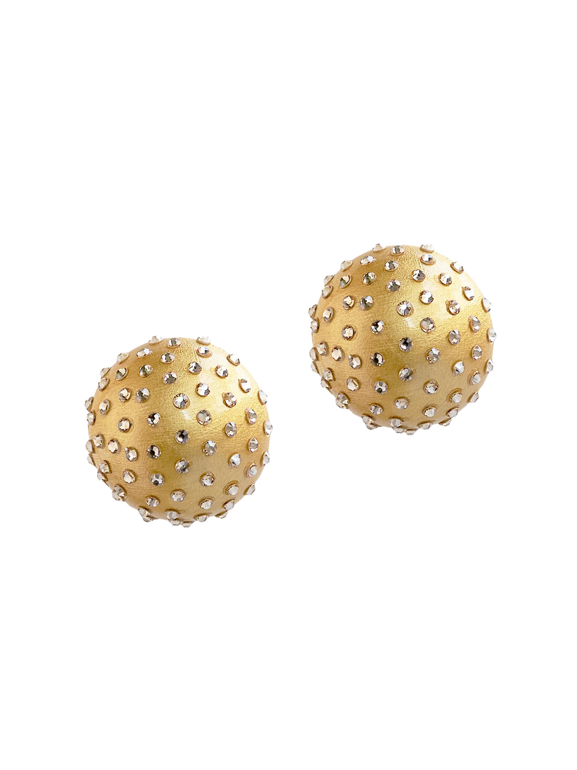 Saulé Women's La Dolce Vita Gaia Mixed-Media Midi Stud Earrings - Gold Luxe