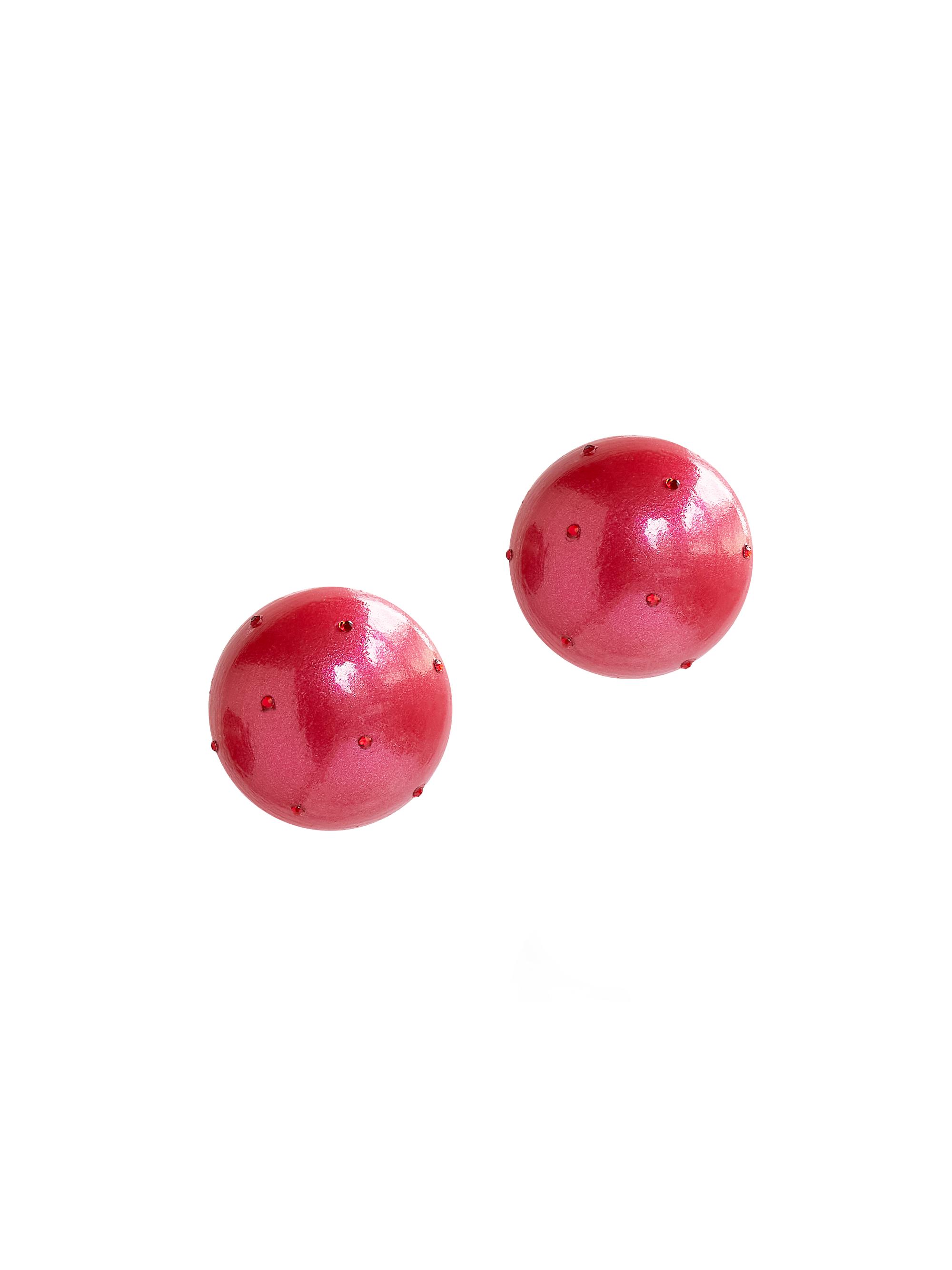 Saulé Women's La Dolce Vita Gaia Mixed-Media Mini Stud Earrings - Coral Sunset