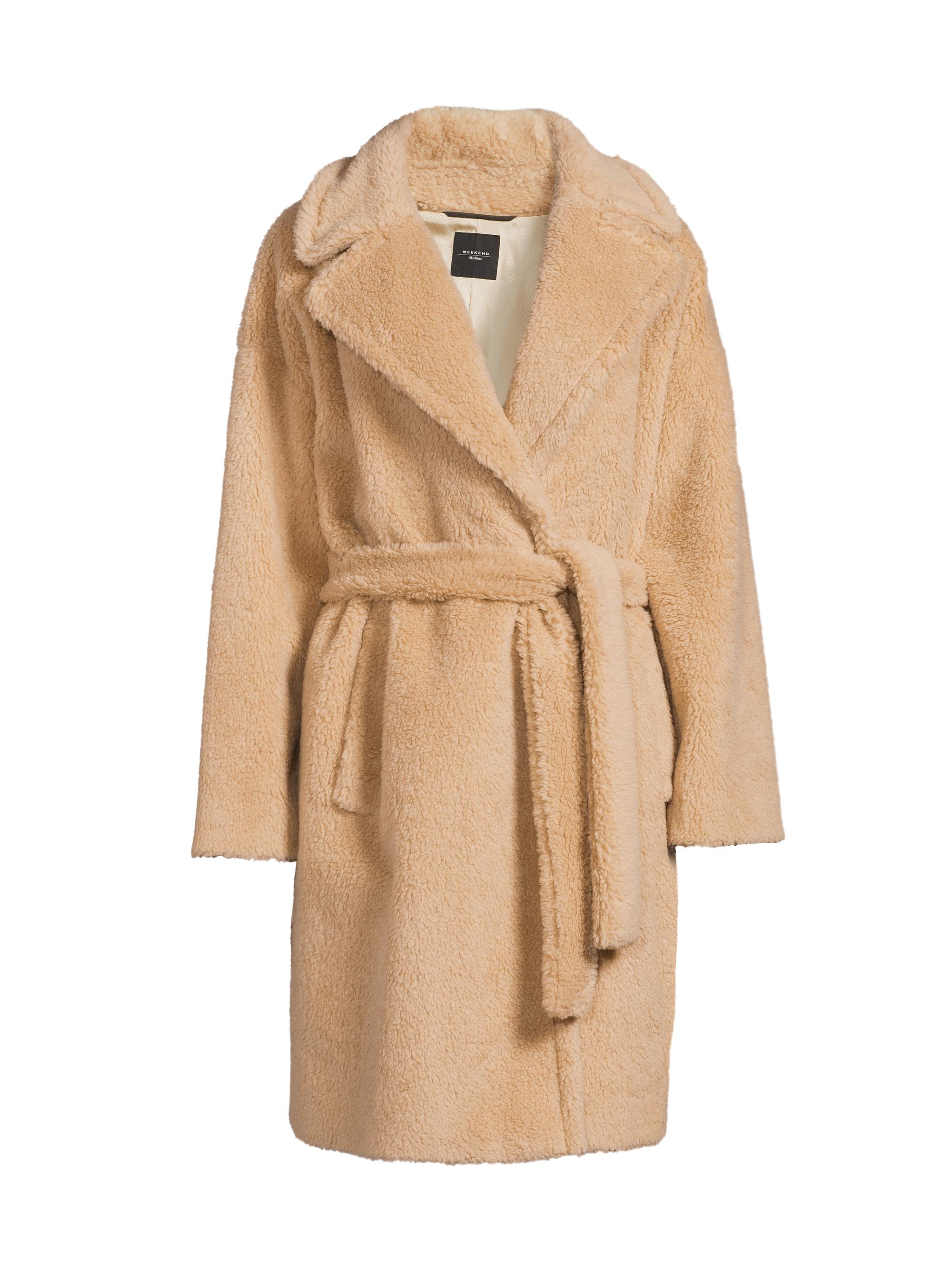 Weekend Max Mara Women's Emmy Virgin-Wool-Blend Belted Coat - Beige