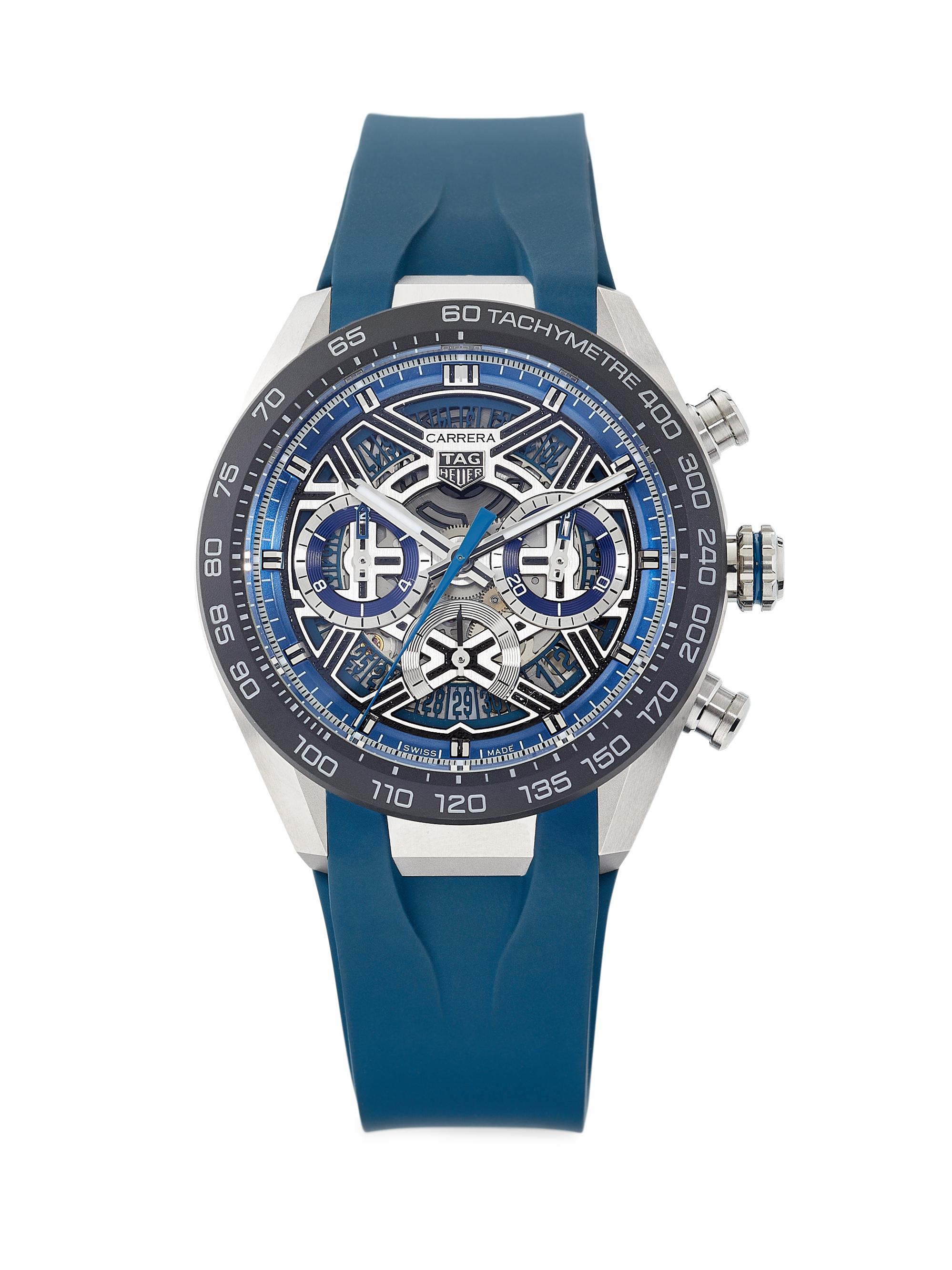 TAG Heuer Women's Carrera TH-20 Extreme Titanium & Rubber Watch/44MM - Blue
