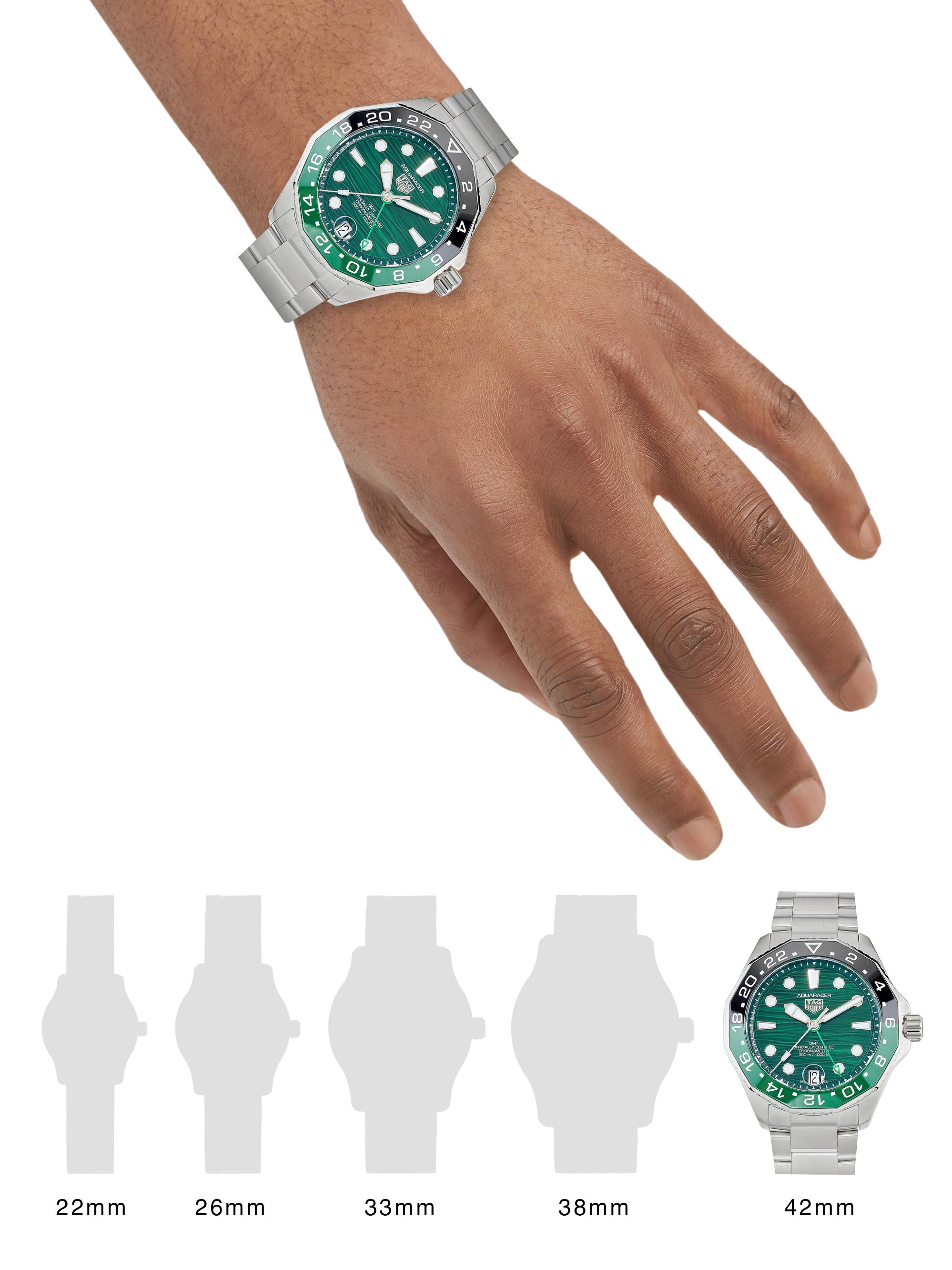 Aquaracer TH-31 Green Stainless Steel Watch/42MM