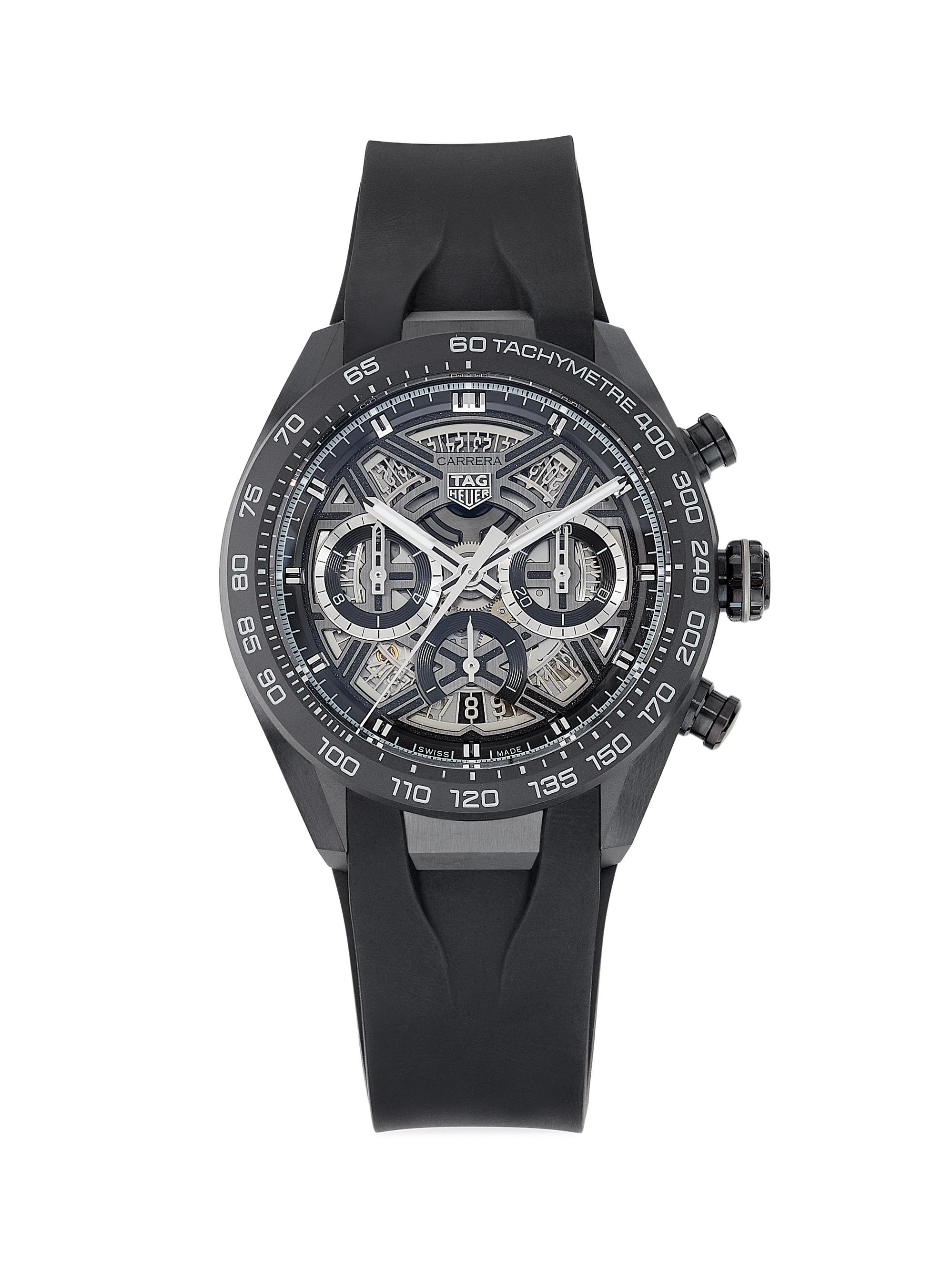 TAG Heuer Women's Carrera TH-20 Extreme Titanium & Rubber Watch/44MM - Black