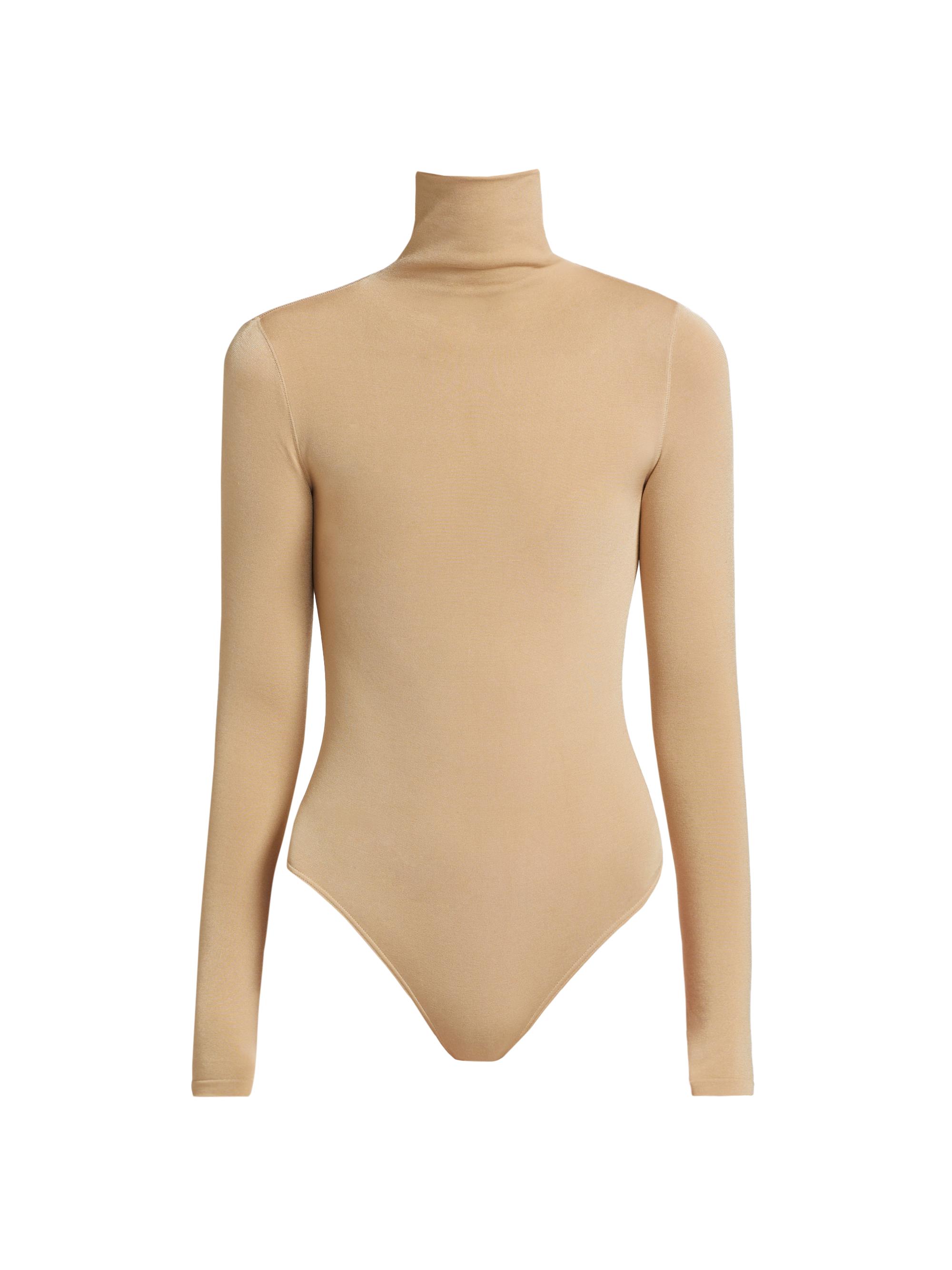 Wolford Women's Colorado Turtleneck Bodysuit - Cafe Au Lait