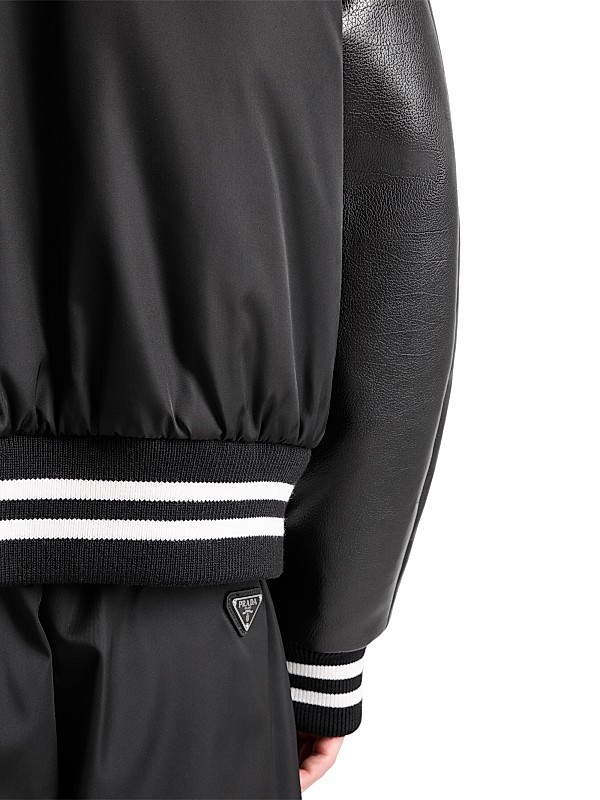 Shop Prada Oversized Nylon Bomber Jacket | Saks Fifth Avenue Shop Prada Oversized Nylon Bomber Jacket | Saks Fifth Avenue