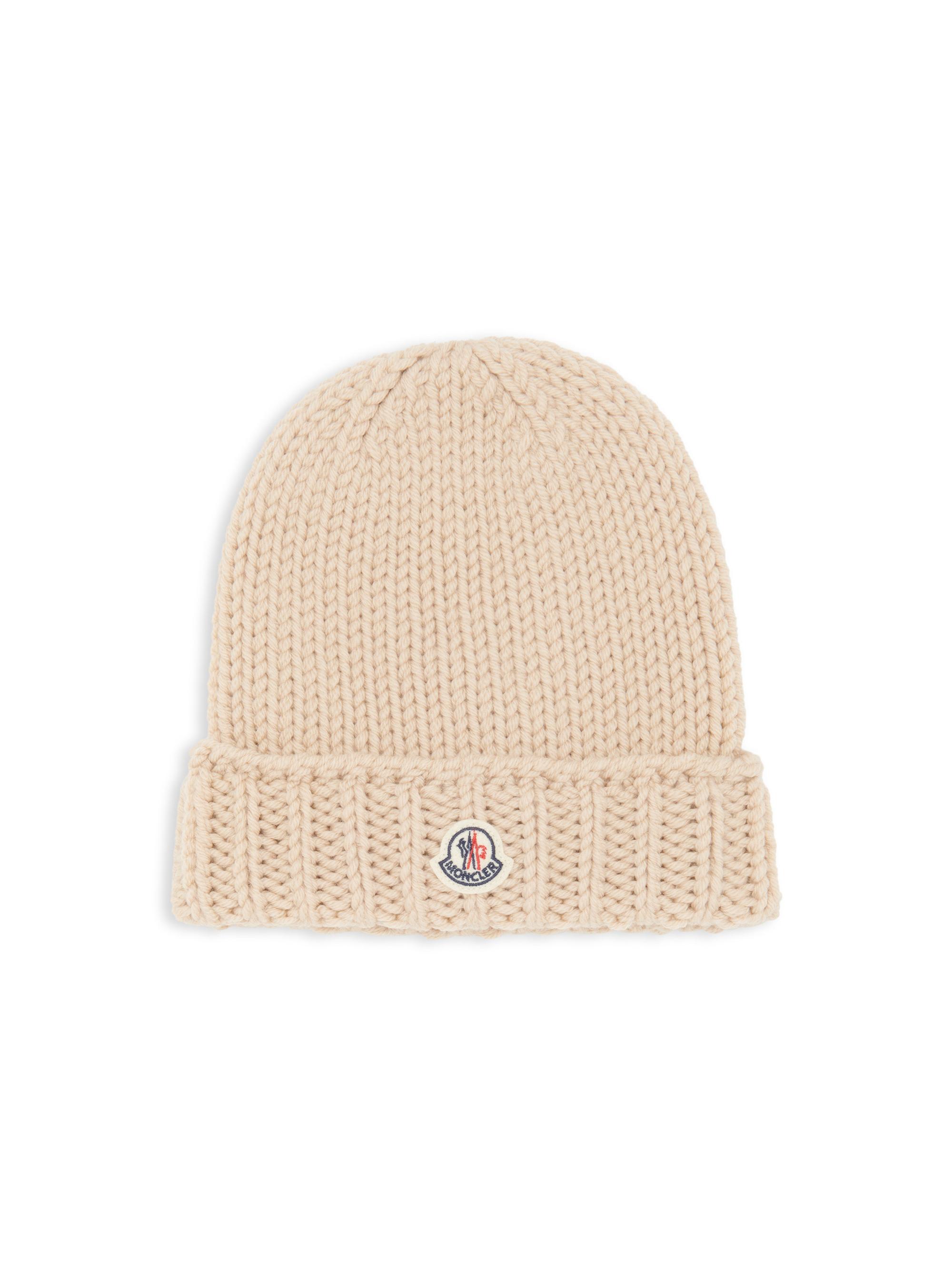 Moncler Logo Patch Hat - Black