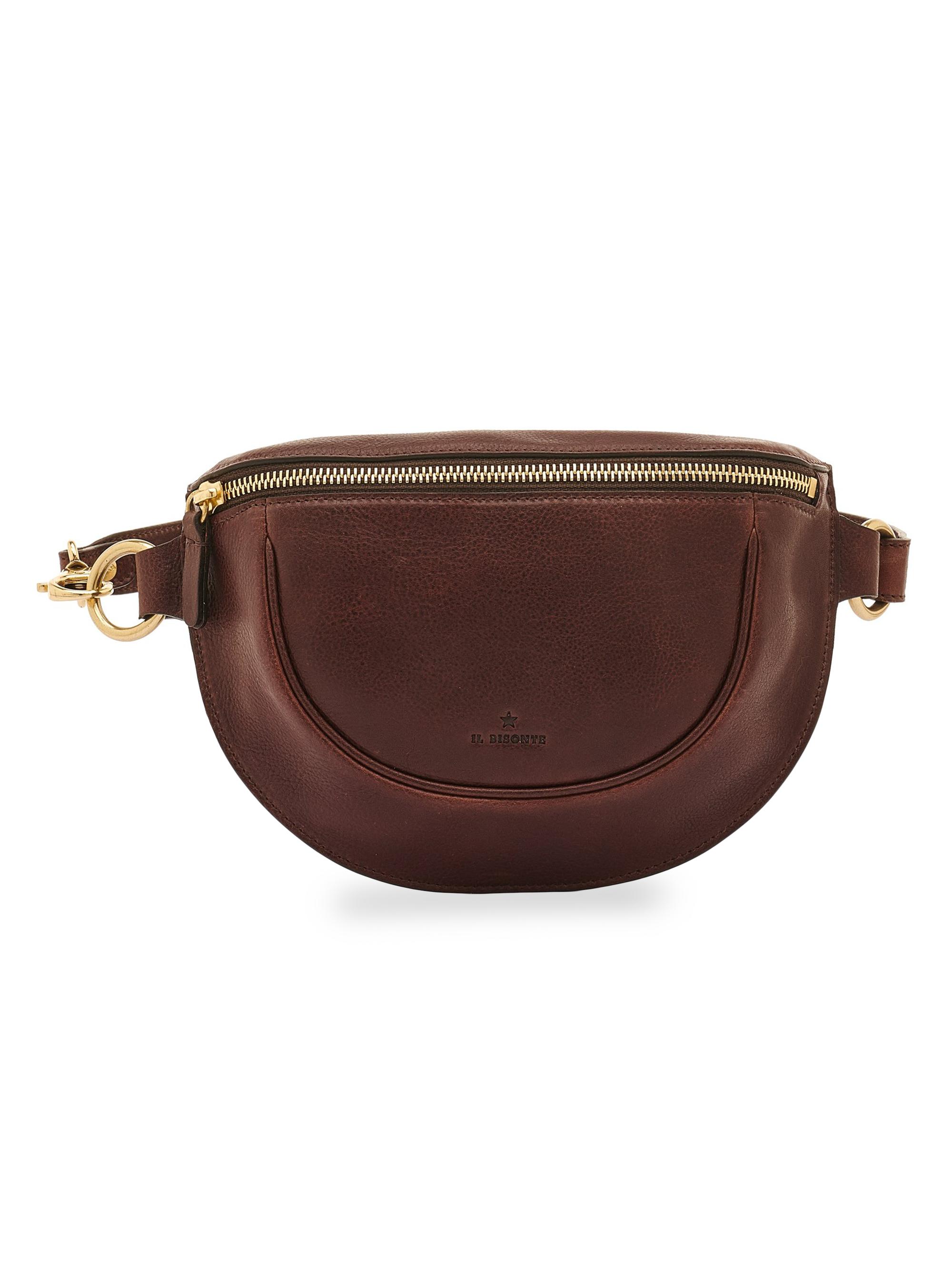 Il Bisonte Women's Oliveta Metallic Leather Belt Bag - Caffe | Thumbnail 9