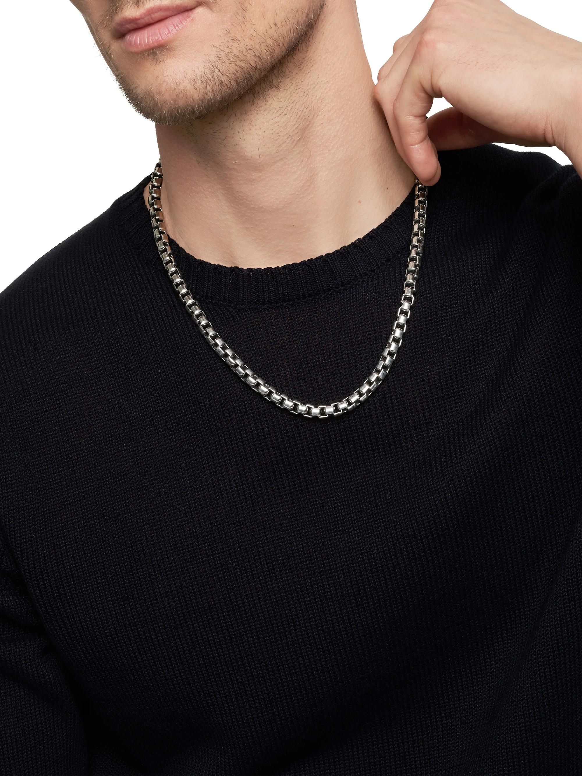 David Yurman ボックスチェーン ネックレス 22inch David Yurman SMALL BOX CHAIN 18K チェーン ネックレス (David Yurman