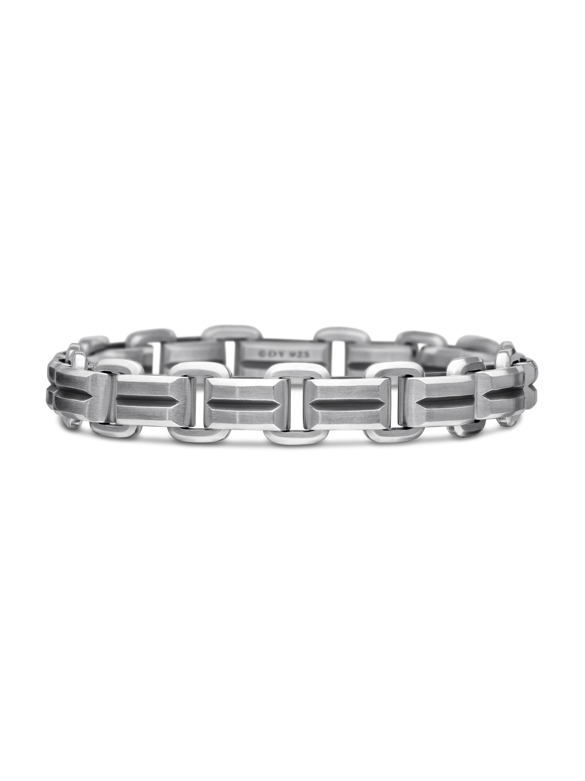 David Yurman Men's Deco Beveled Link Bracelet in Sterling Silver - Silver