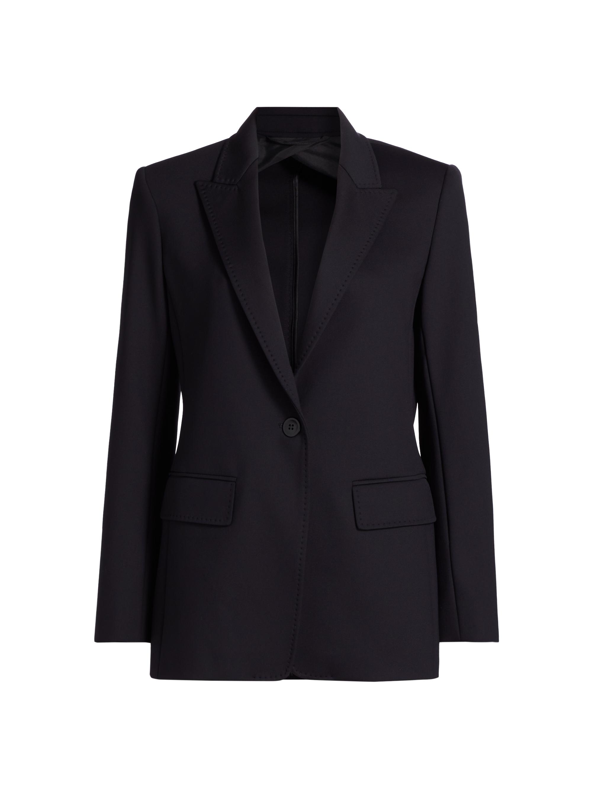 Max Mara Studio Women's Caprara Stretch Jersey Single-Breasted Jacket - Black