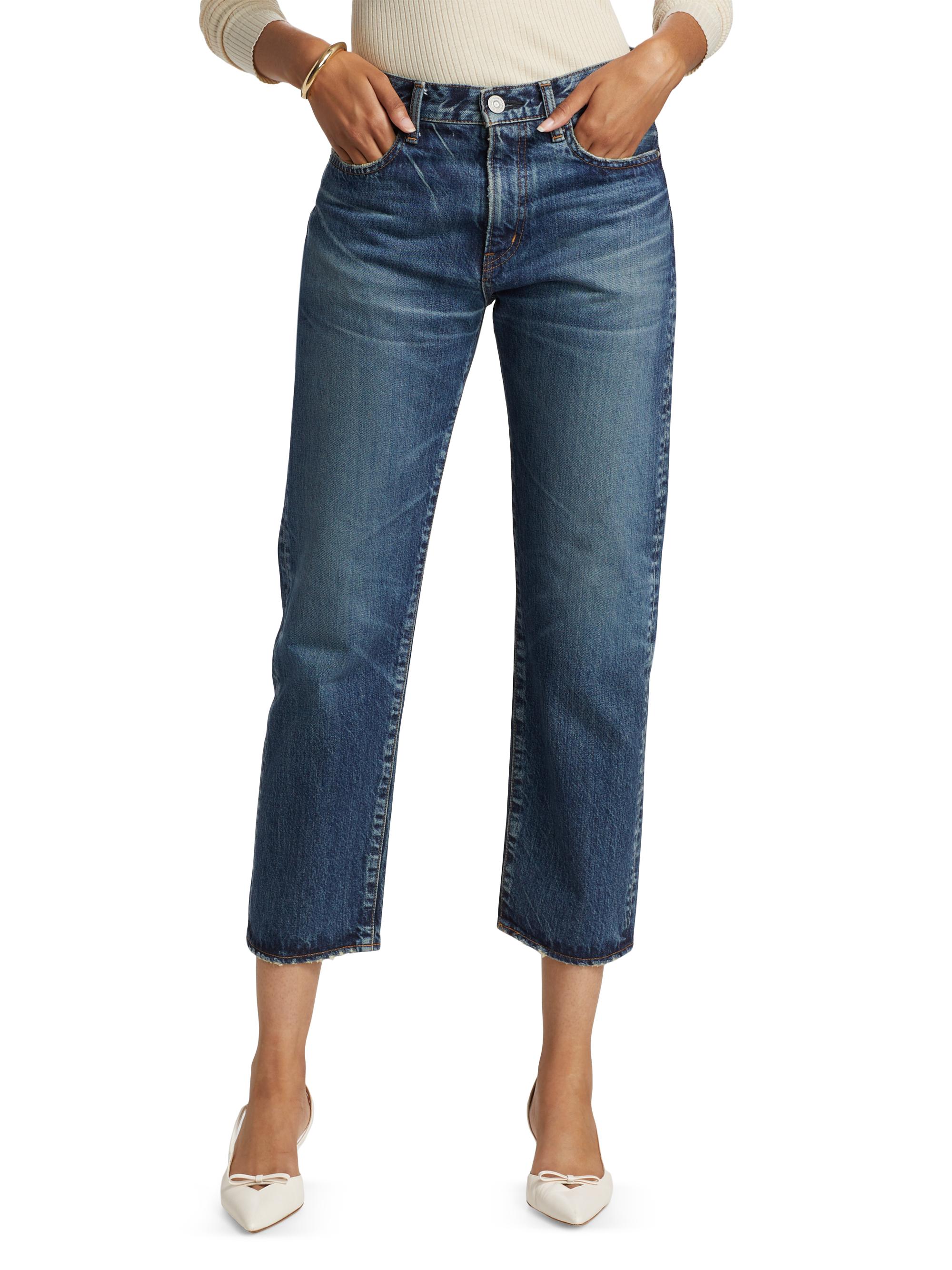 Moussy Vintage Jessamine Mid-Rise Straight-Leg Jeans | Saks Fifth