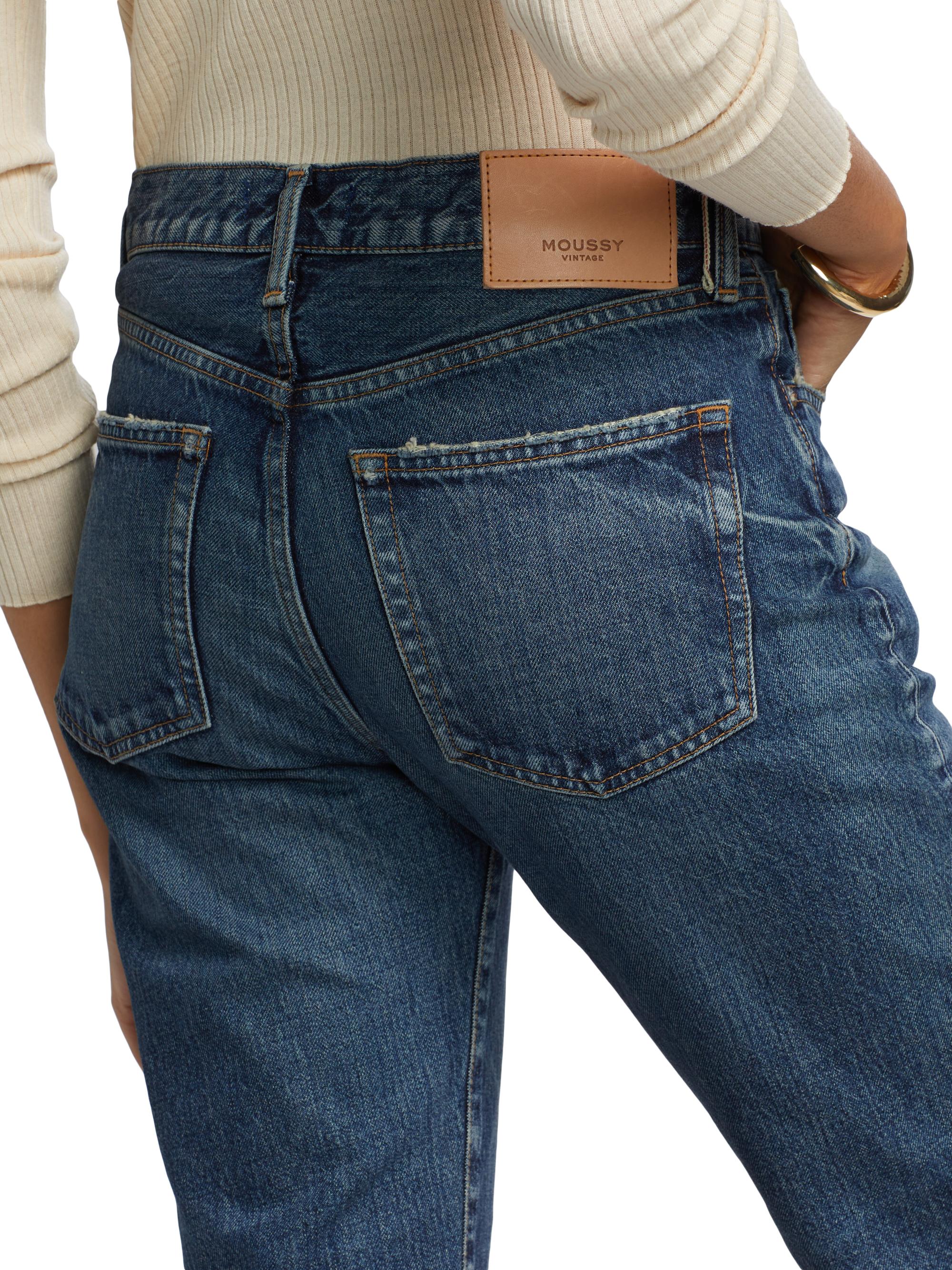 Moussy Vintage Jessamine Mid-Rise Straight-Leg Jeans | Saks Fifth