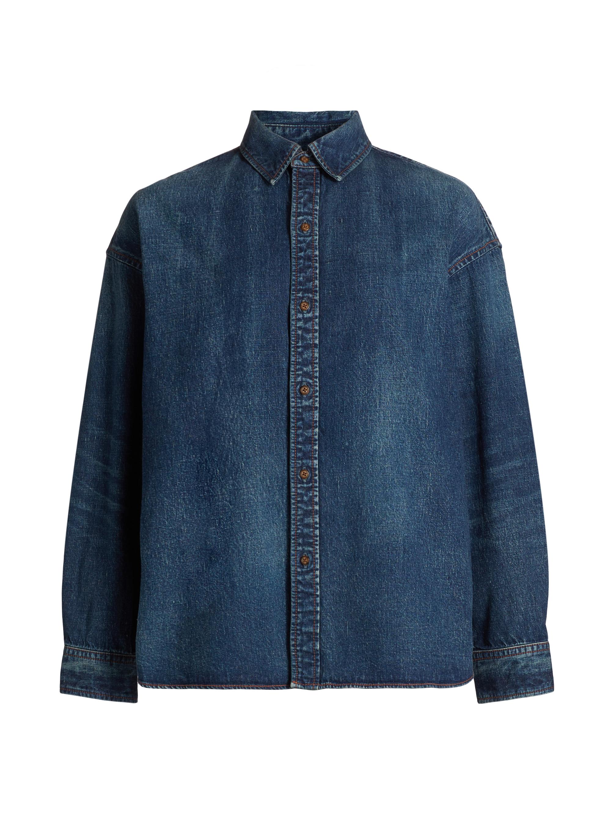 Moussy Vintage Women's Emporia Oversized Denim Shirt - Dark Blue