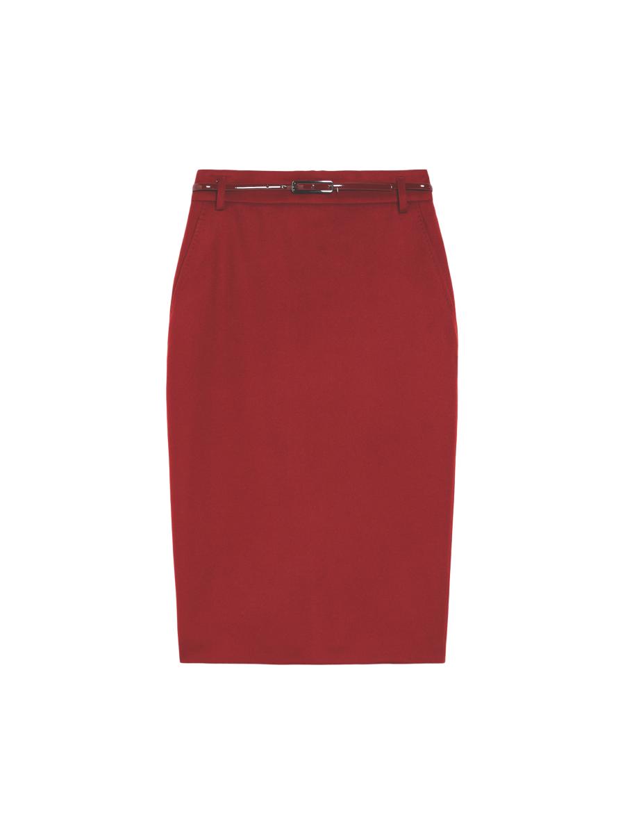ワンピース MAX MARA STUDIO Women Mid Skirts MADIA2516231051600 006 red Max Mara Studio Ginseng Belted Wool Midi-Skirt | Saks Fifth