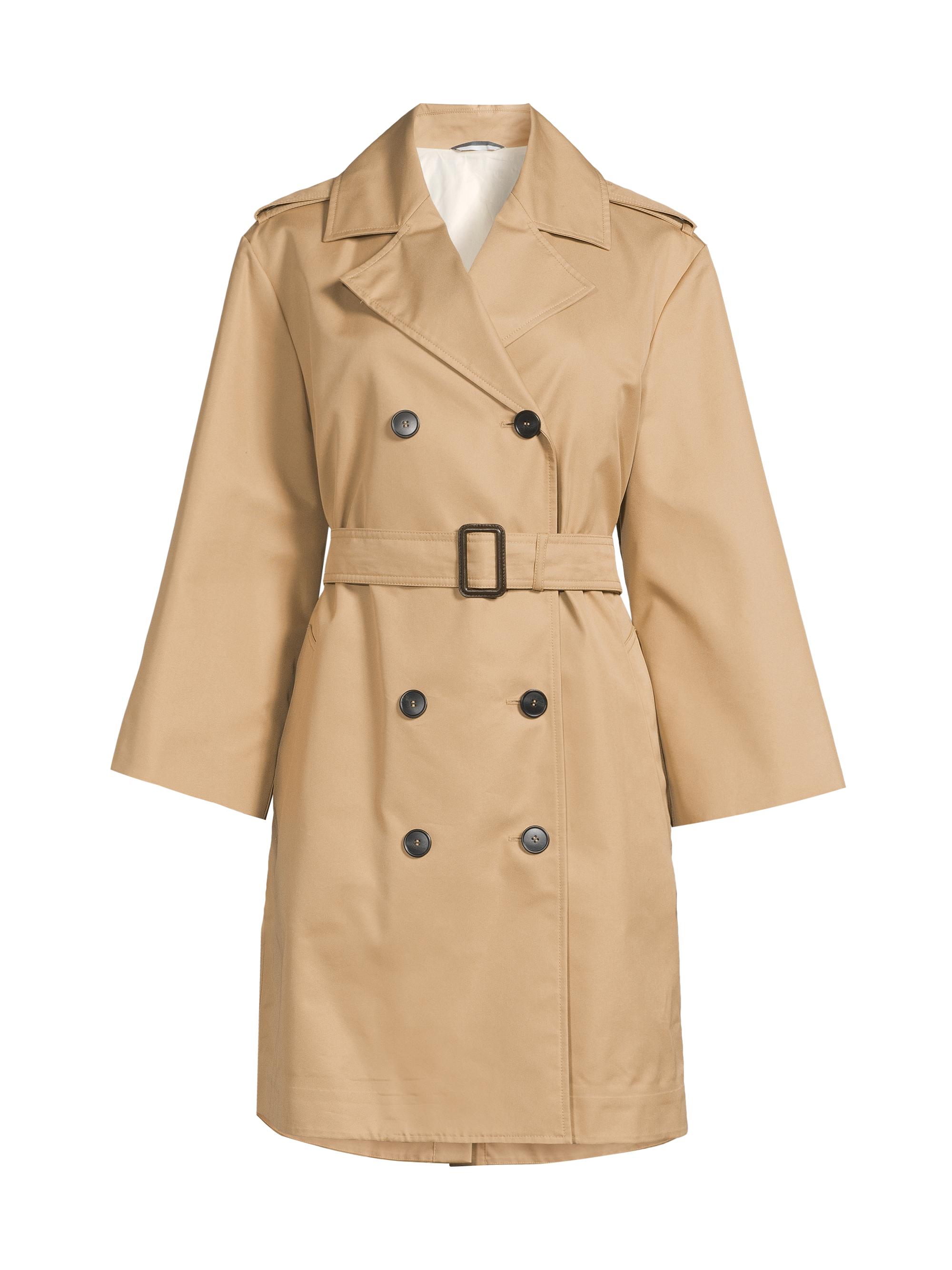 Weekend Max Mara Women's Elodia Cotton-Blend Belted Trench Coat - Beige