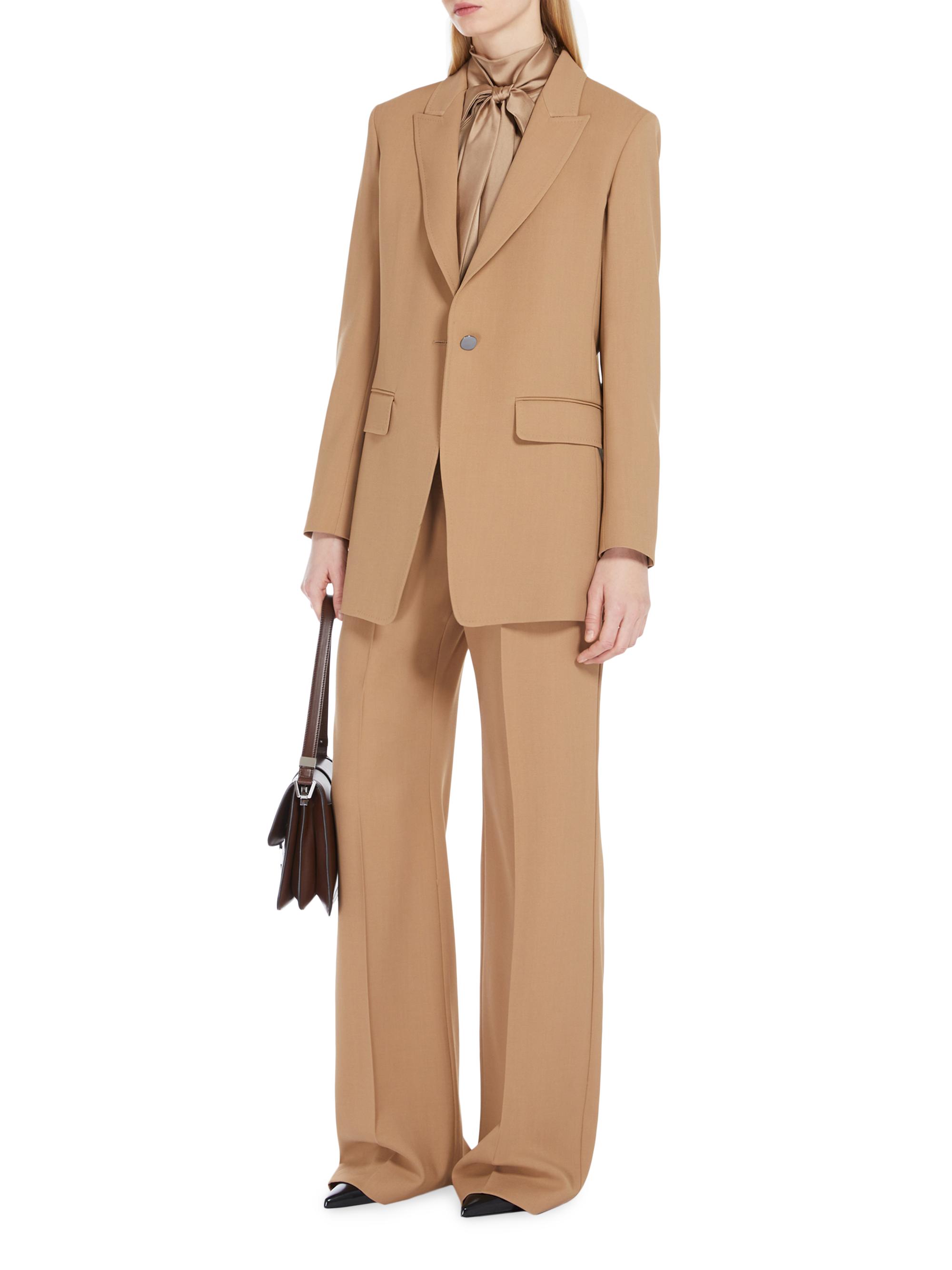 パンツ eaphi WOOL BELTED PANTS HIGH TWISTED GABARDINE LOW-RISE BELTED PANTS – THE SHOP