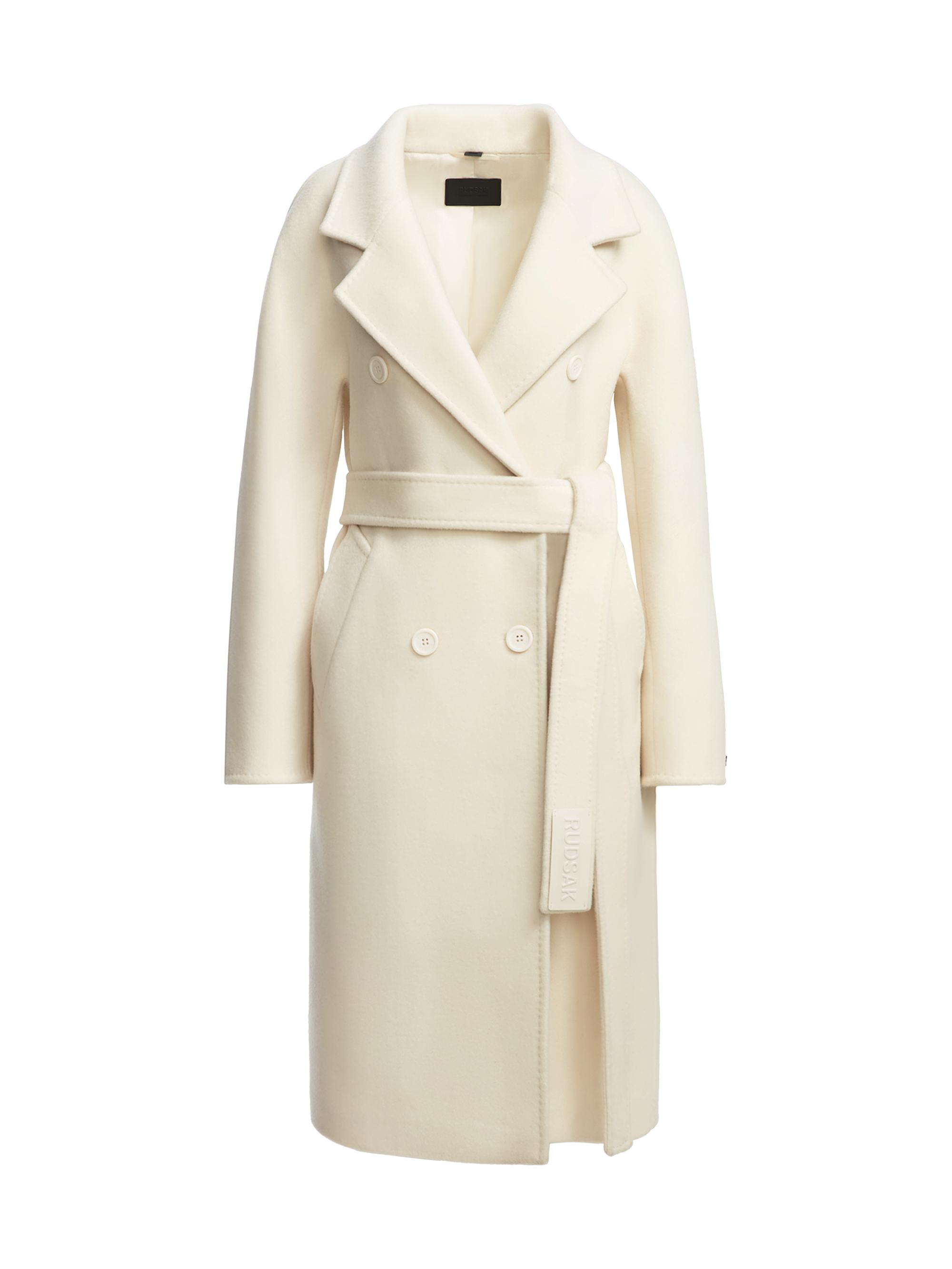 Rudsak Women's Kourt Double-Breasted Wool Coat - Iceland