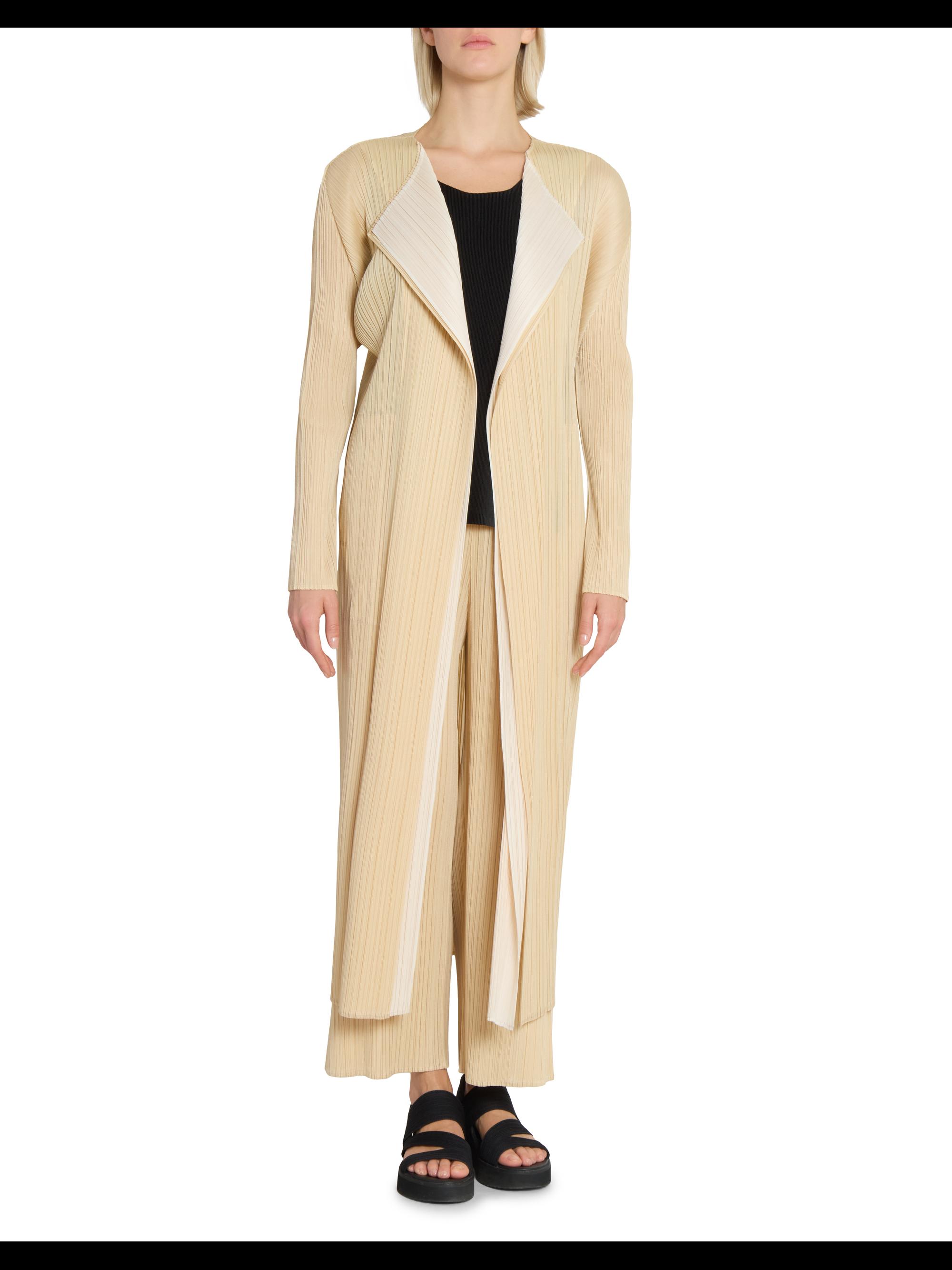 Pleats Please Issey Miyake Merry Bicolor Coat | Saks Fifth Avenue