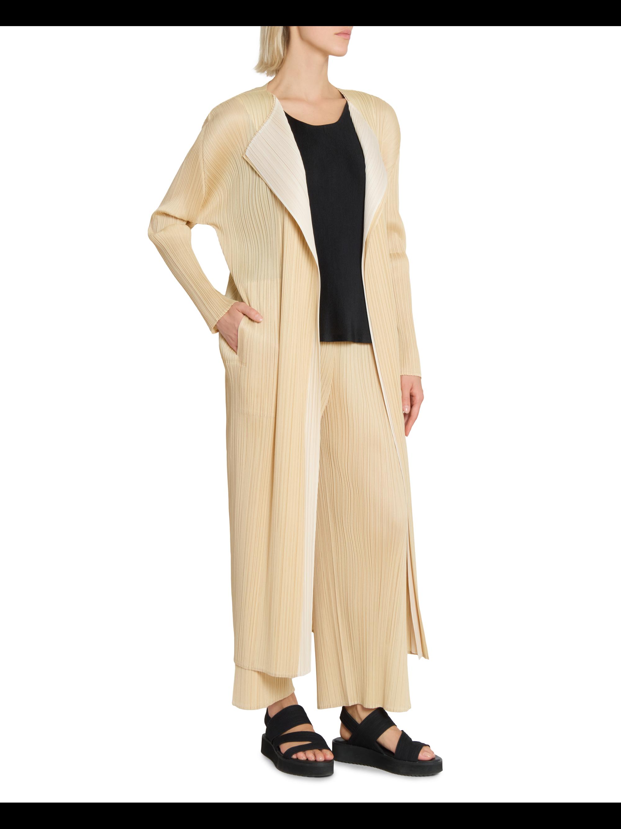 Pleats Please Issey Miyake Merry Bicolor Coat | Saks Fifth Avenue