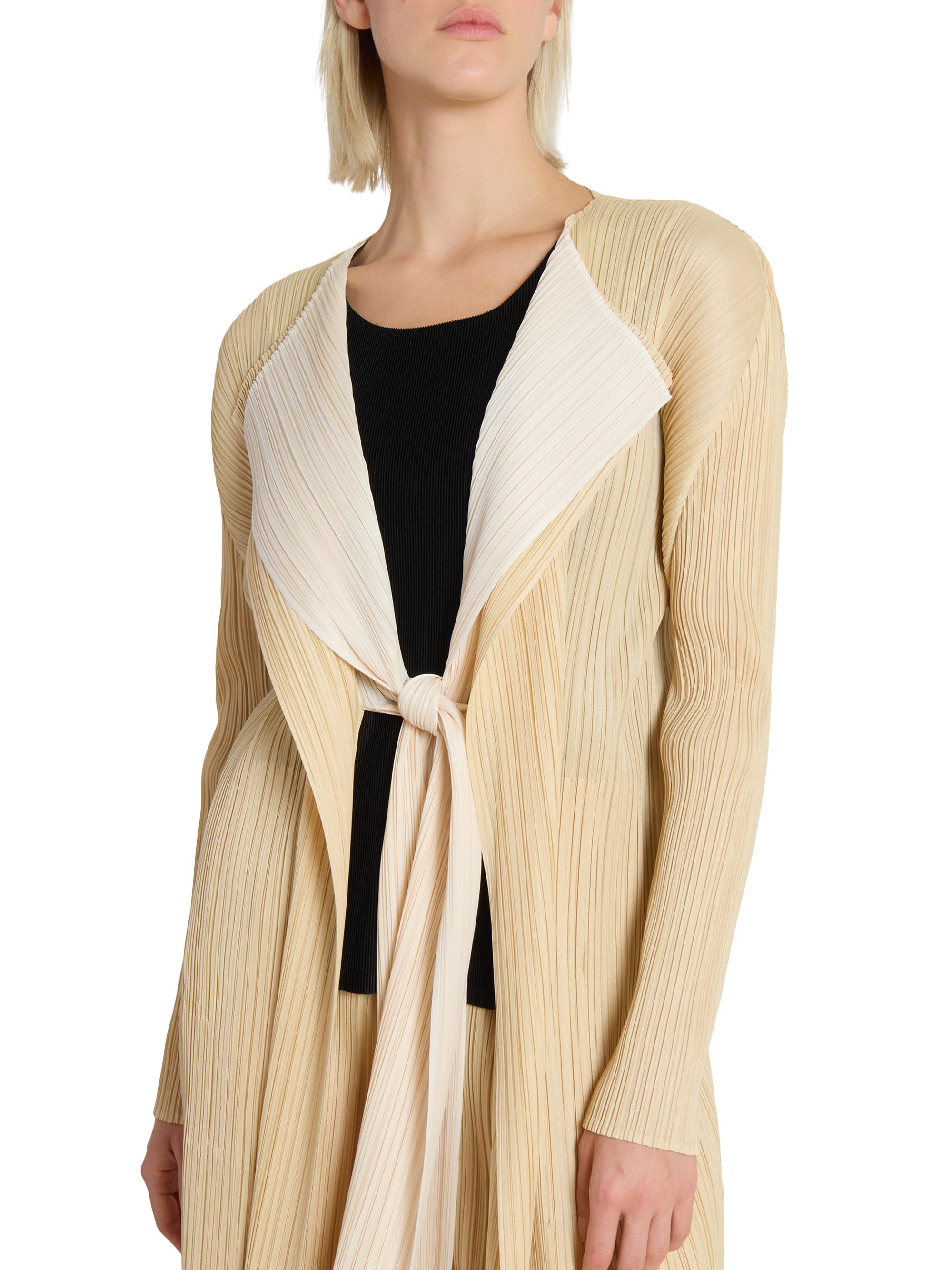 Pleats Please Issey Miyake Merry Bicolor Coat | Saks Fifth Avenue