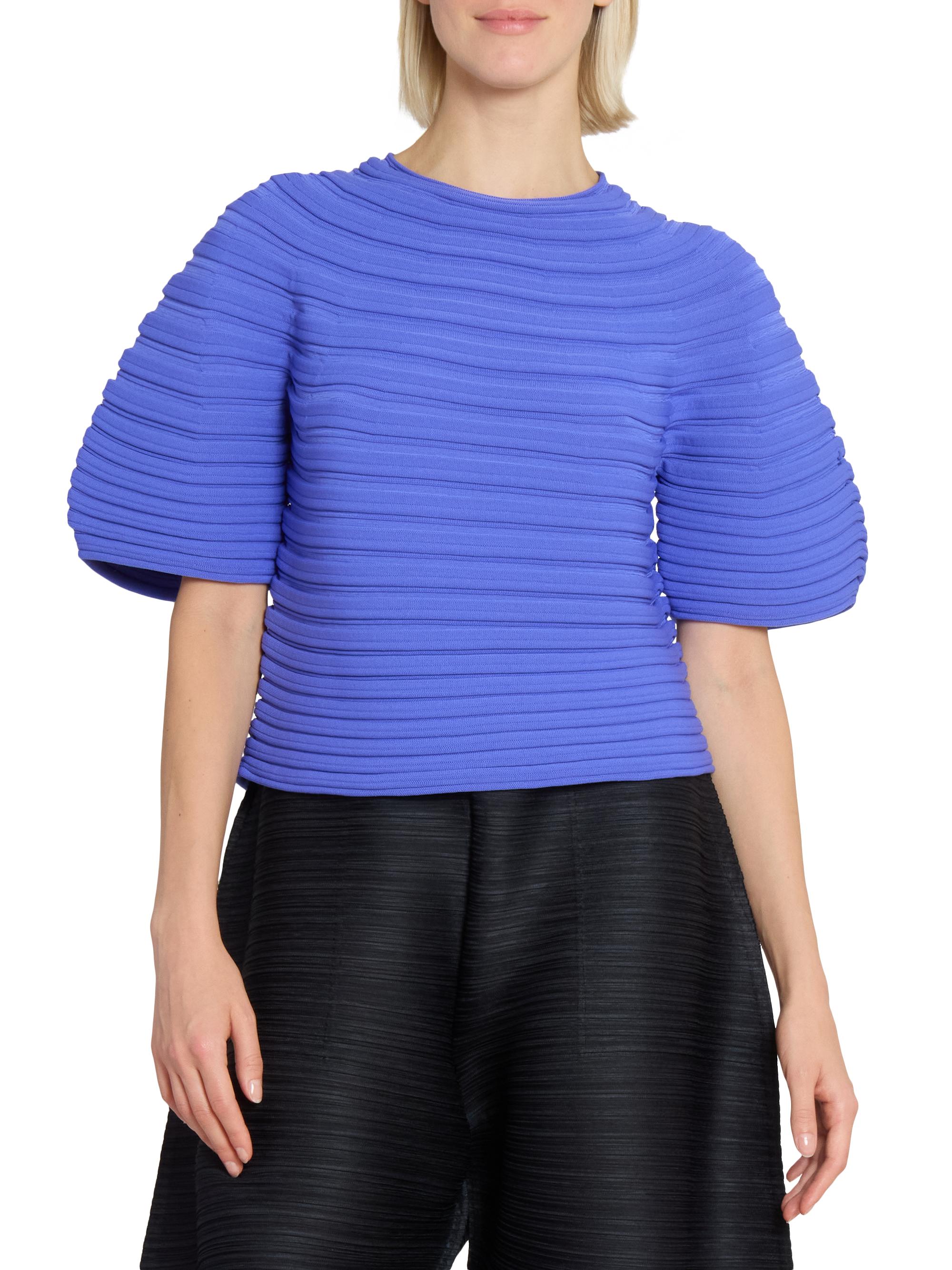 Pleats Please Issey Miyake Mushroom Knit Top | Saks Fifth Avenue