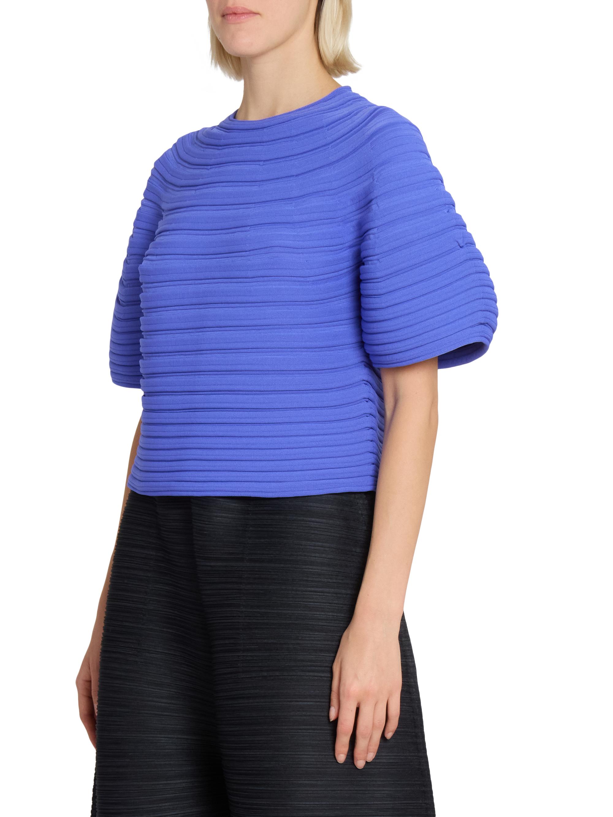 Pleats Please Issey Miyake Mushroom Knit Top | Saks Fifth Avenue